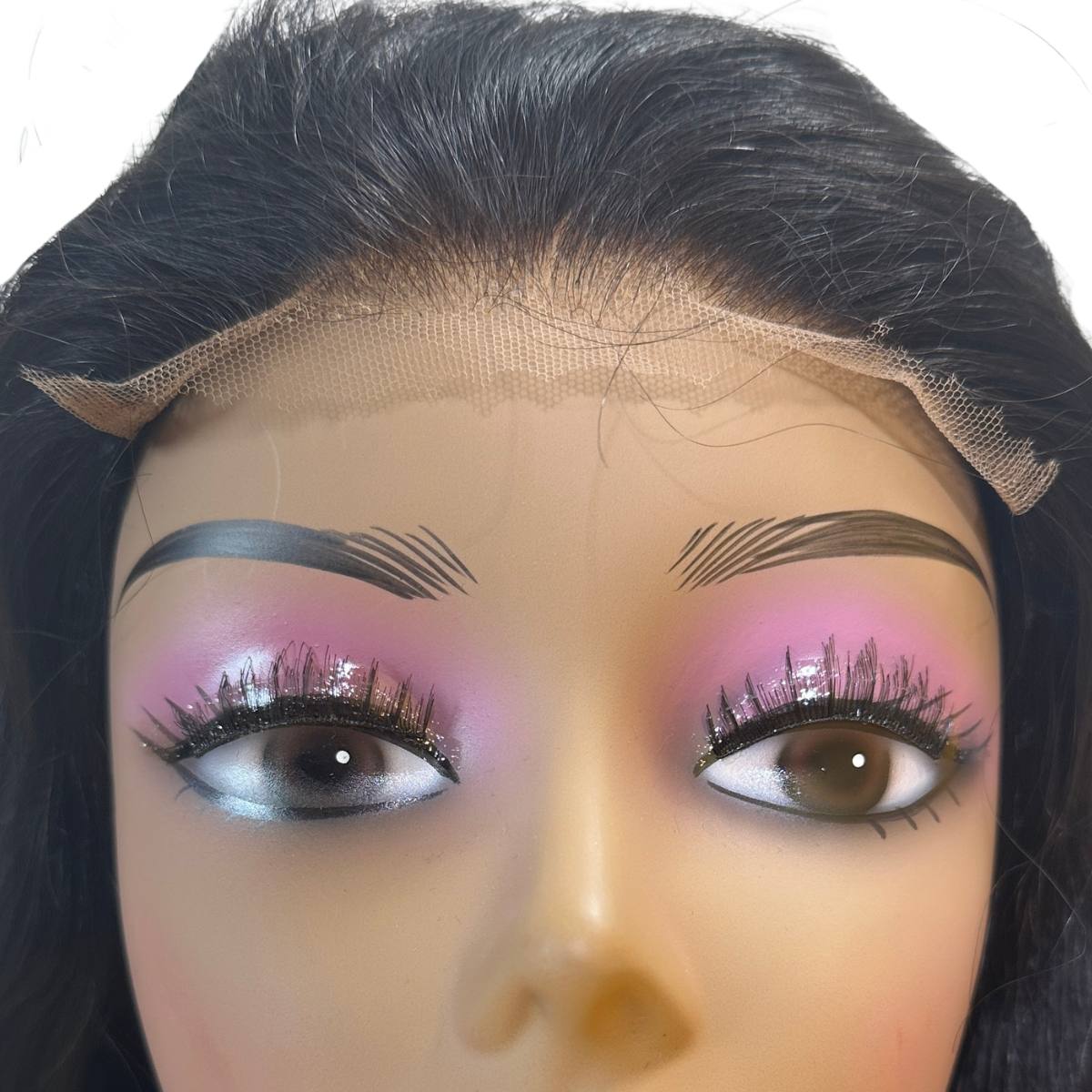 Glueless Jet Black Straight 5x5 HD Closure Wig 26" SALE