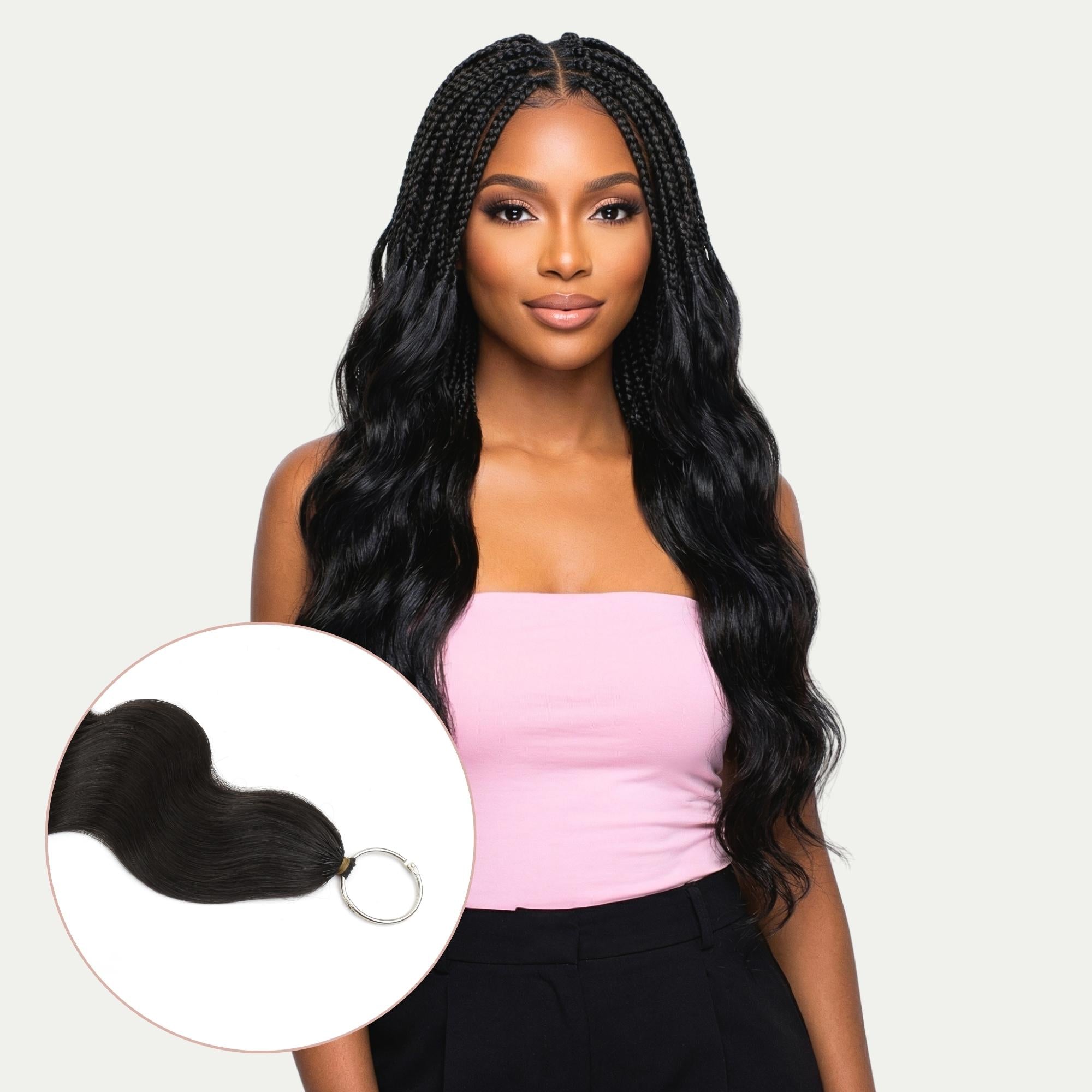 20" Body Wave Feather Crochet Human Hair - Private Label