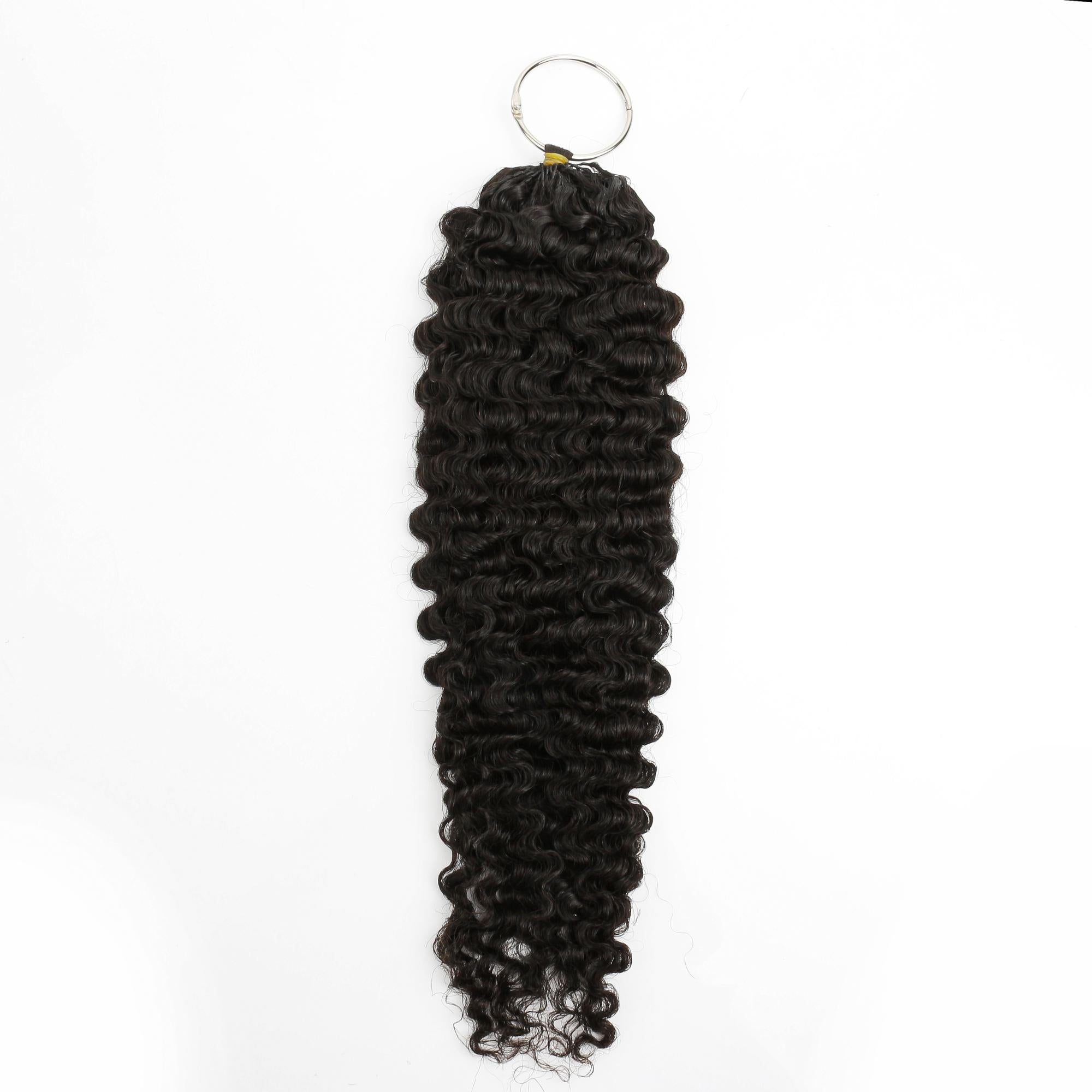 20" Burmese Curly Feather Crochet Human Hair - Private Label