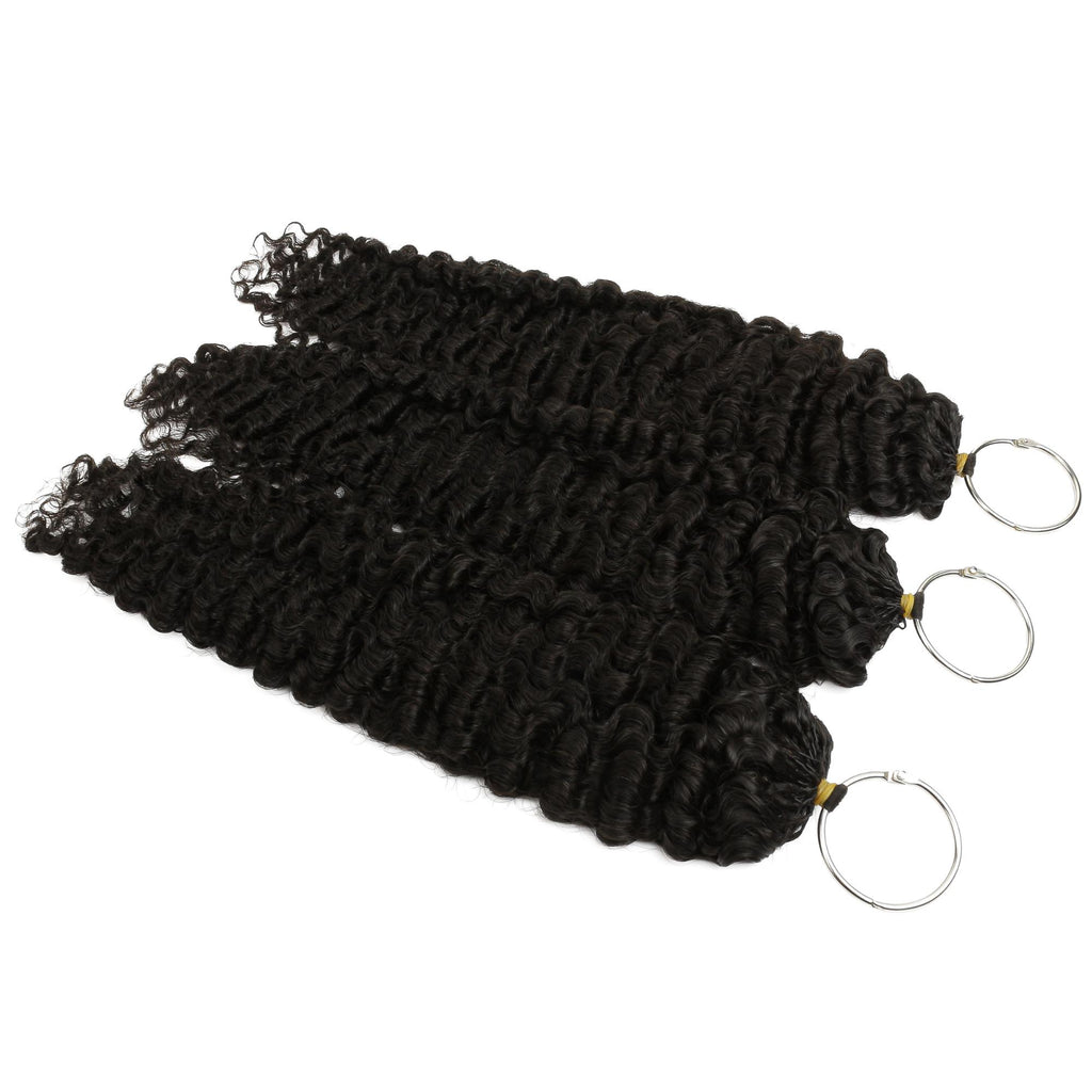 20" Burmese Curly Feather Crochet Human Hair - Private Label
