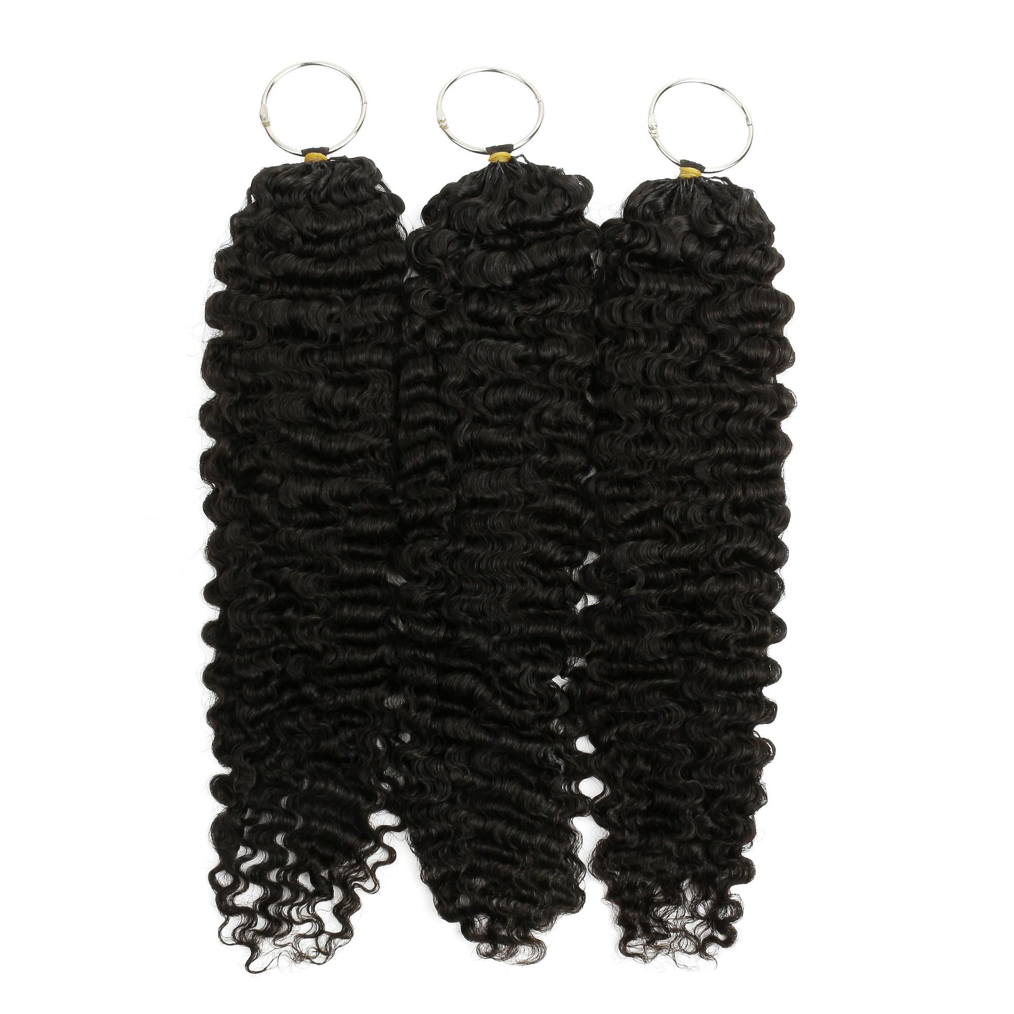 20" Burmese Curly Feather Crochet Human Hair - Private Label
