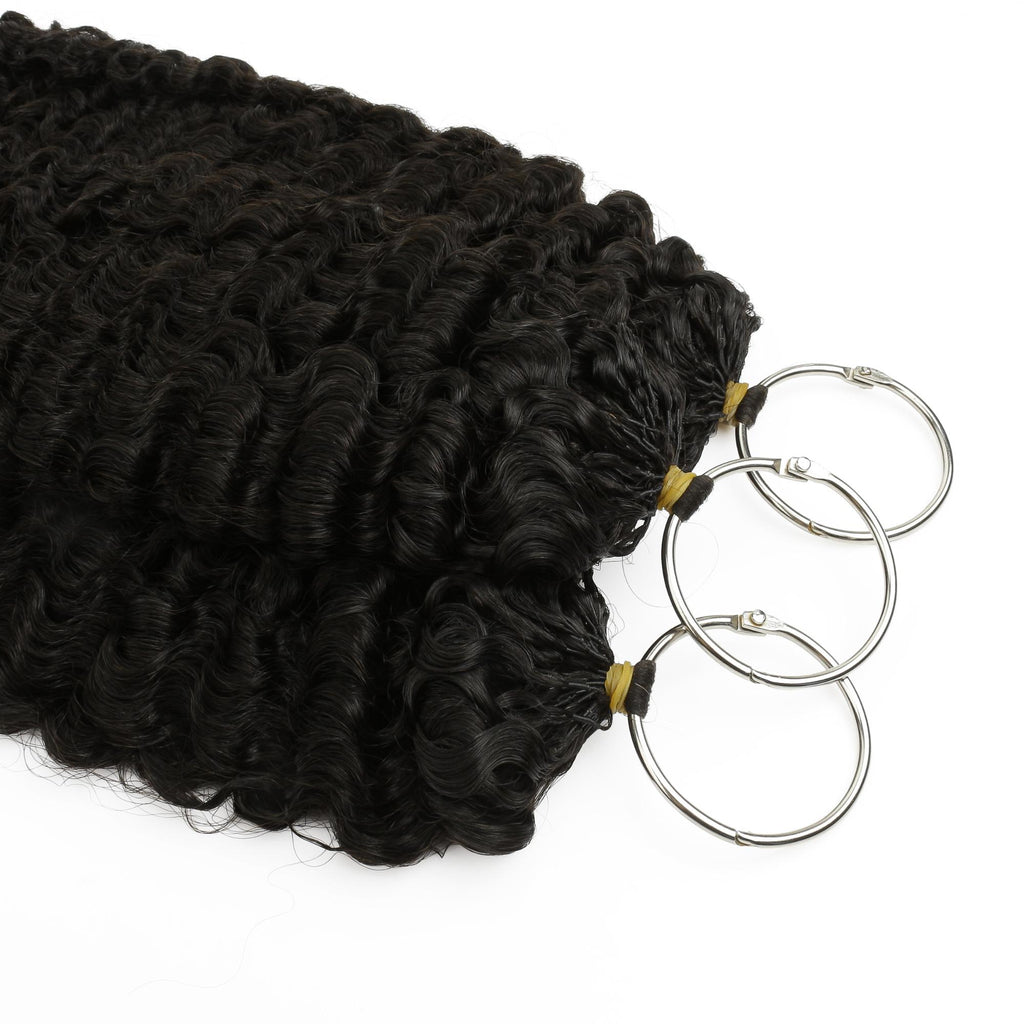 20" Burmese Curly Feather Crochet Human Hair - Private Label