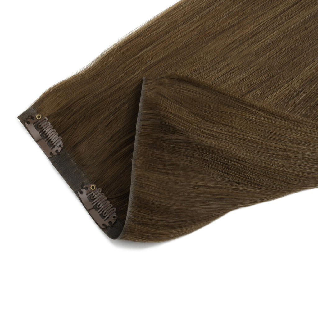 20" Chocolate Brown Invisible Clip - ins (180g) - Private Label