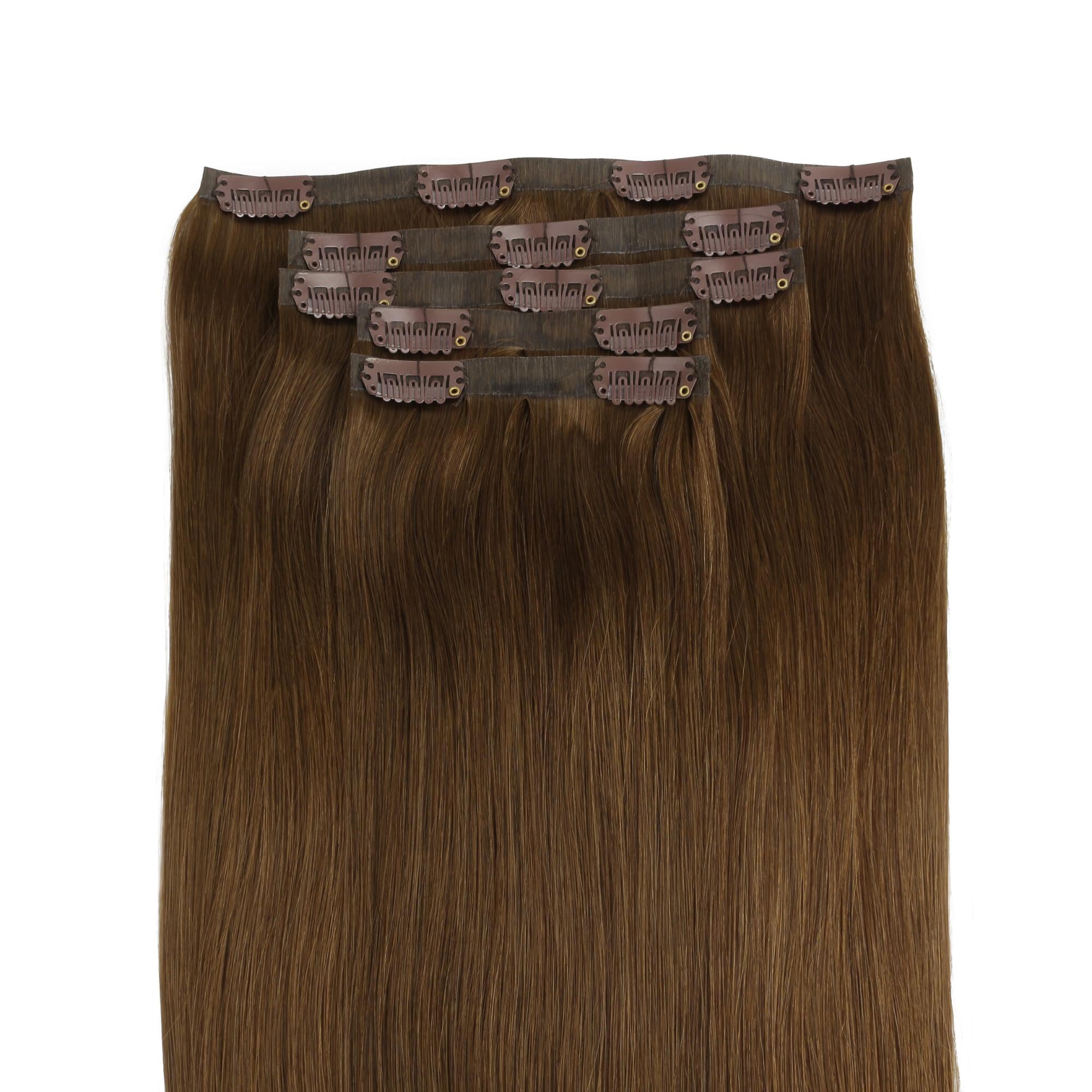 20" Chocolate Brown Seamless Clip - ins (180g) - Private Label