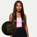 20" Dark Brown Invisible Clip - ins (180g) - Private Label