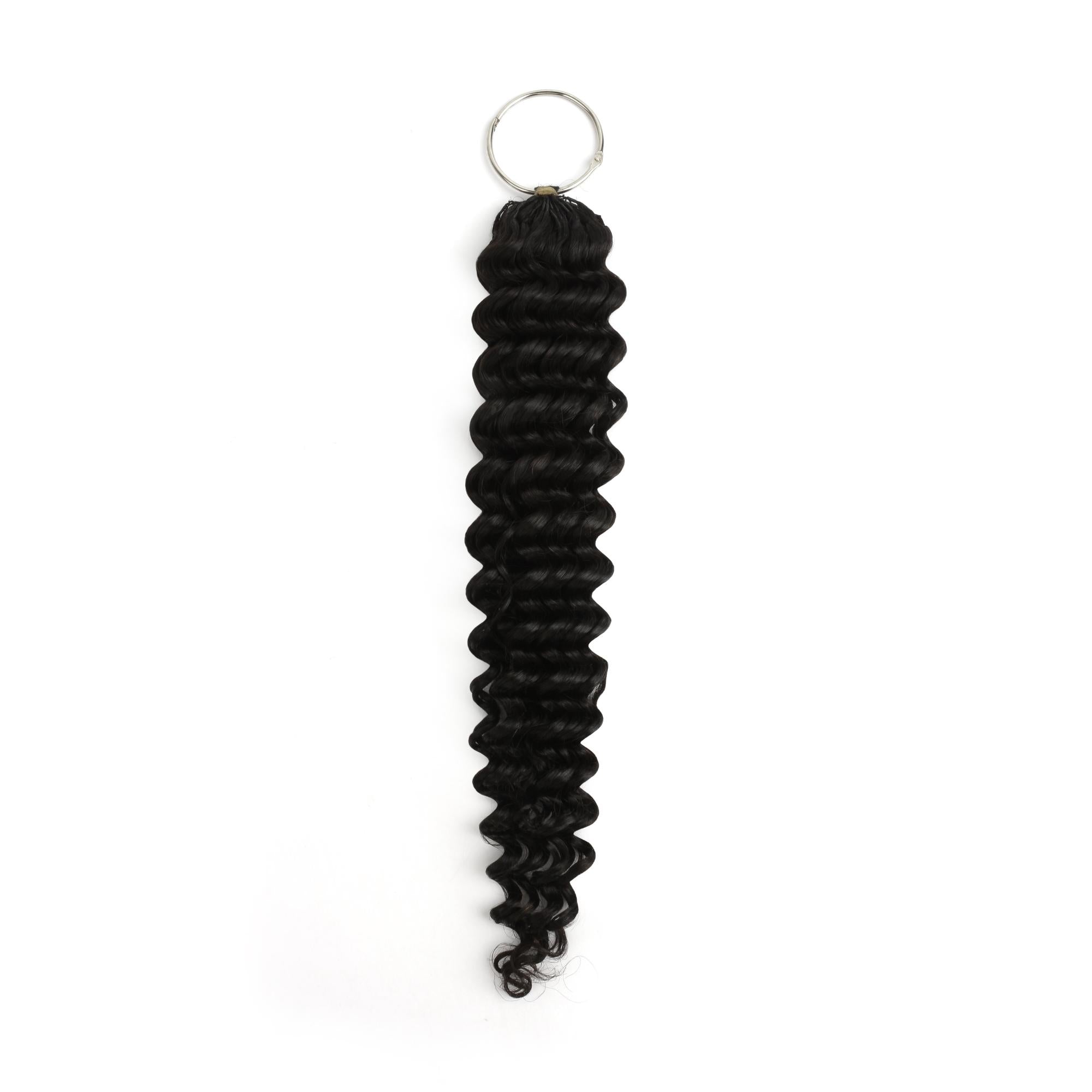 Deep Wave Feather Crochet Human Hair 20 Inch | Private Label