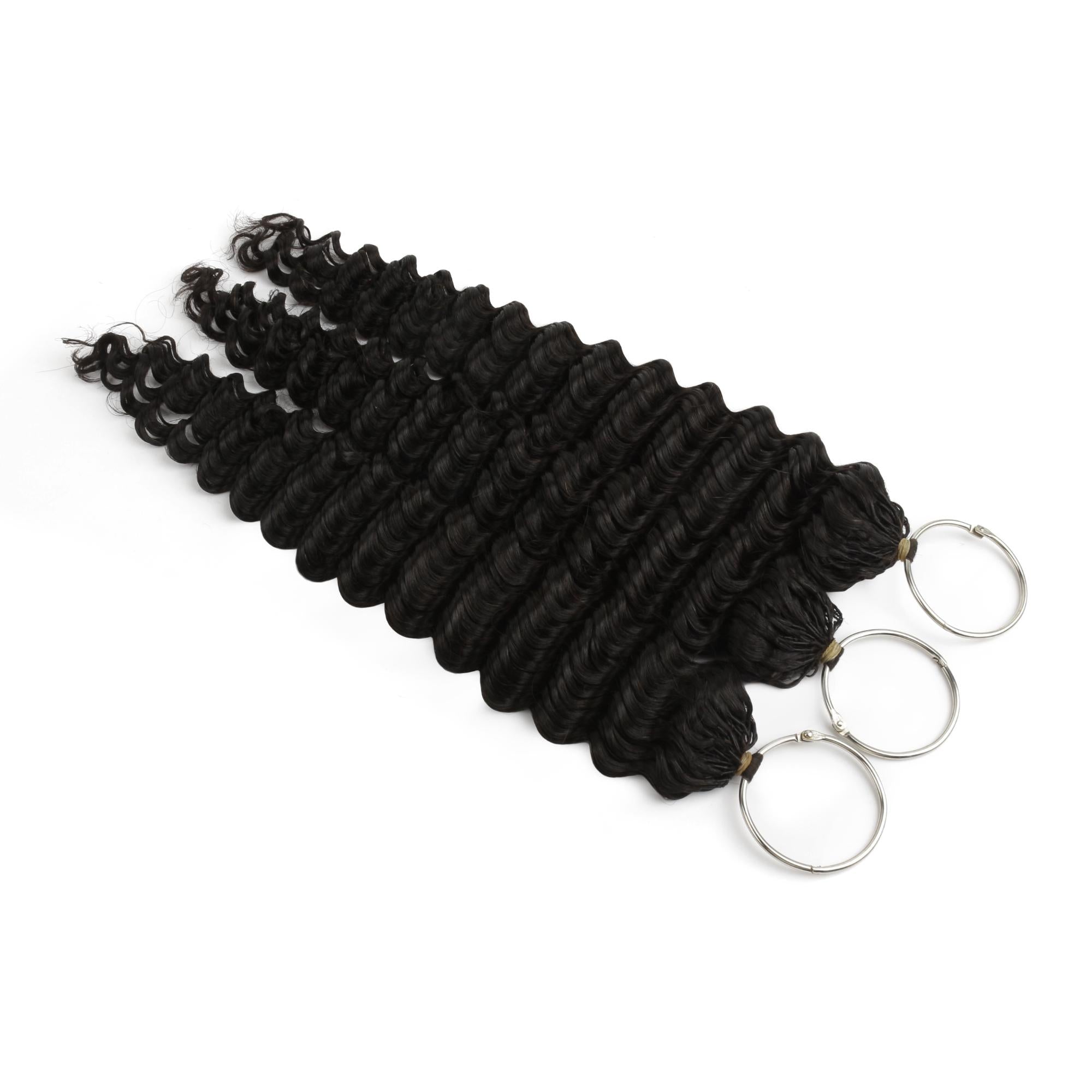 20" Deep Wave Feather Crochet Human Hair - Private Label