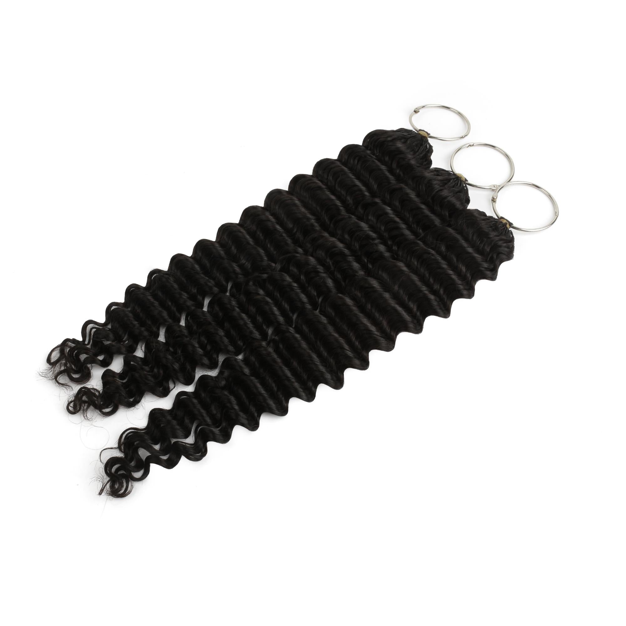 20" Deep Wave Feather Crochet Human Hair - Private Label