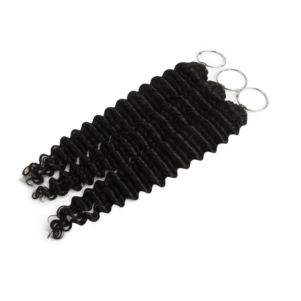 20" Deep Wave Feather Crochet Human Hair - Private Label