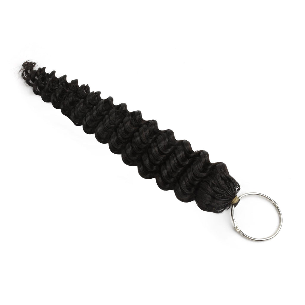 20" Deep Wave Feather Crochet Human Hair - Private Label