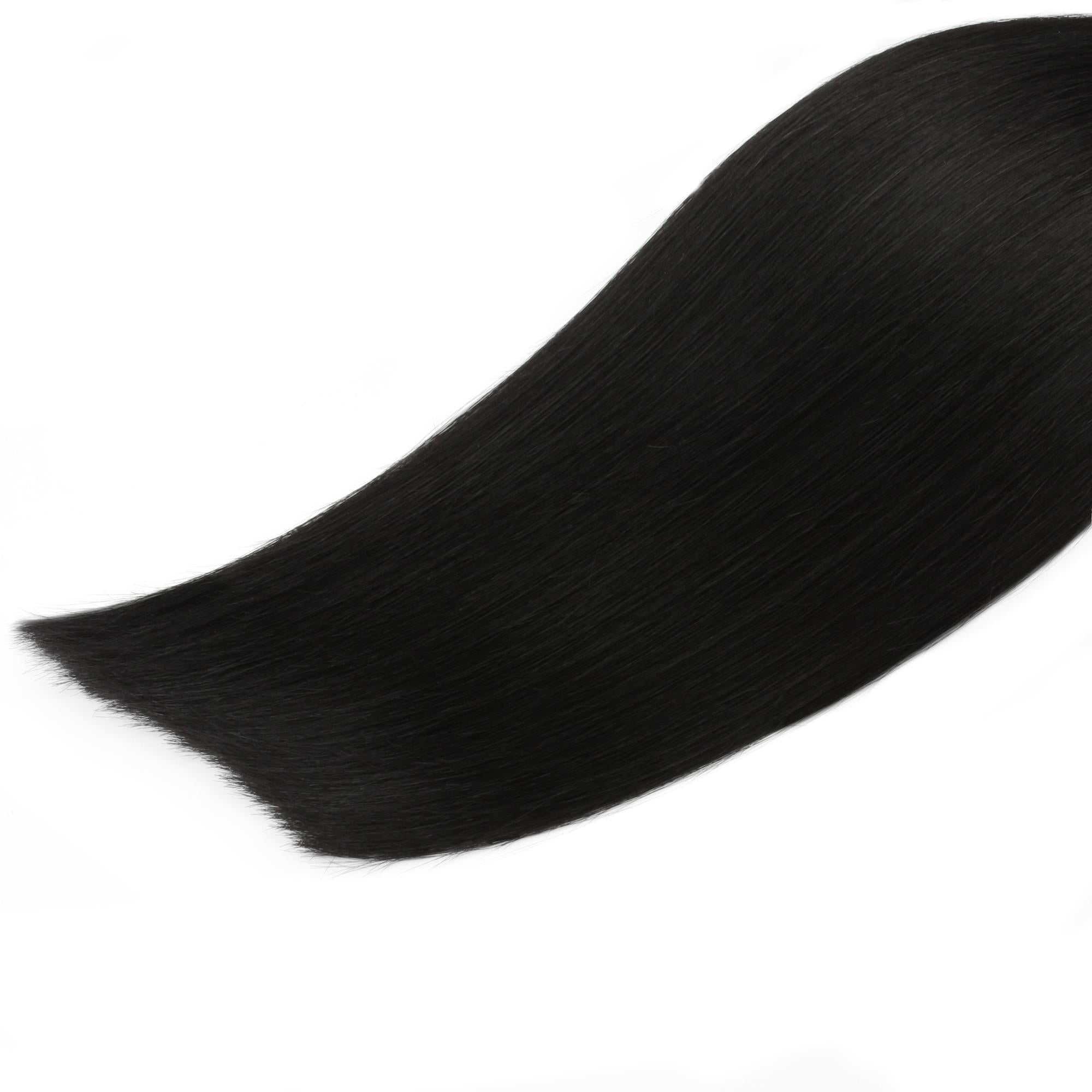 20" Jet Black Invisible Clip - ins (180g) - Private Label