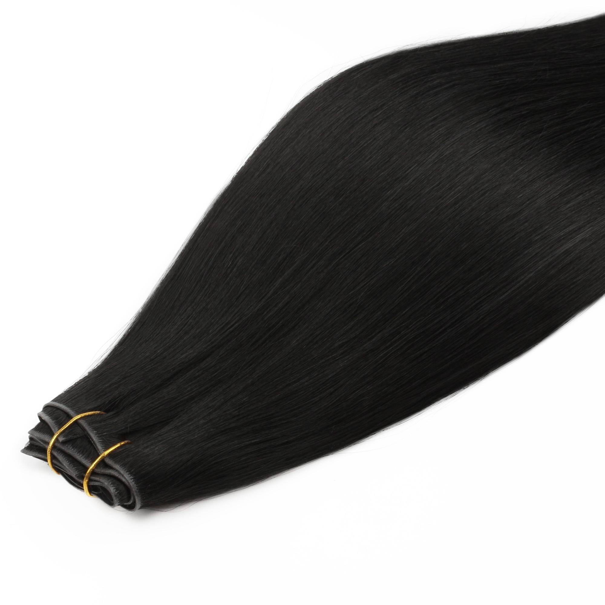 20" Jet Black Invisible Clip - ins (180g) - Private Label