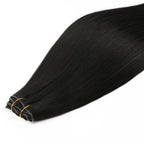 20" Jet Black Invisible Clip - ins (180g) - Private Label