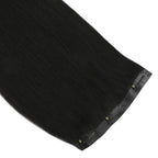 20" Jet Black Seamless Clip - ins (180g) - Private Label