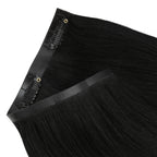 20" Jet Black Seamless Clip - ins (180g) - Private Label
