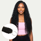 20" Kinky Curly Feather Crochet Human Hair - Private Label