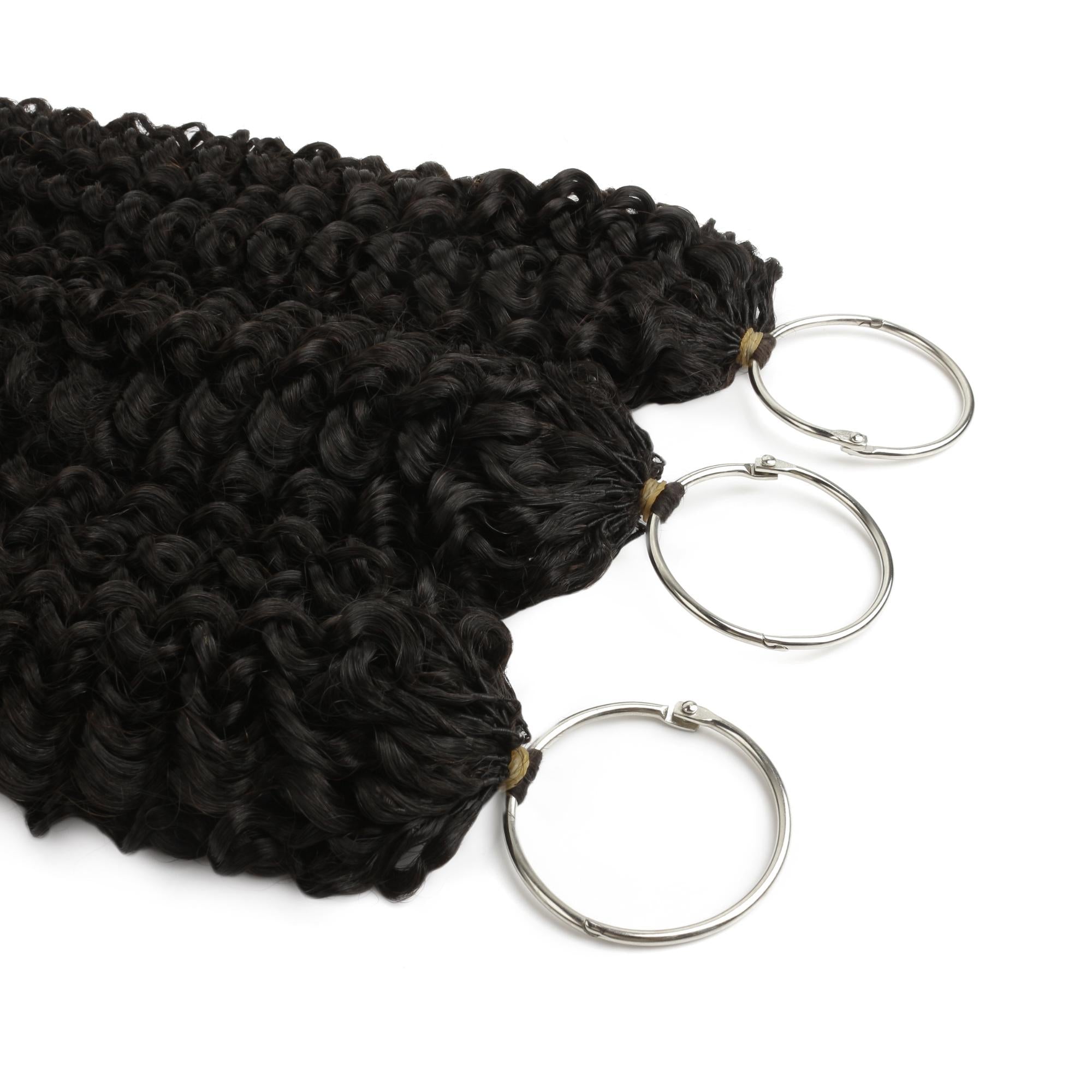 20" Kinky Curly Feather Crochet Human Hair - Private Label