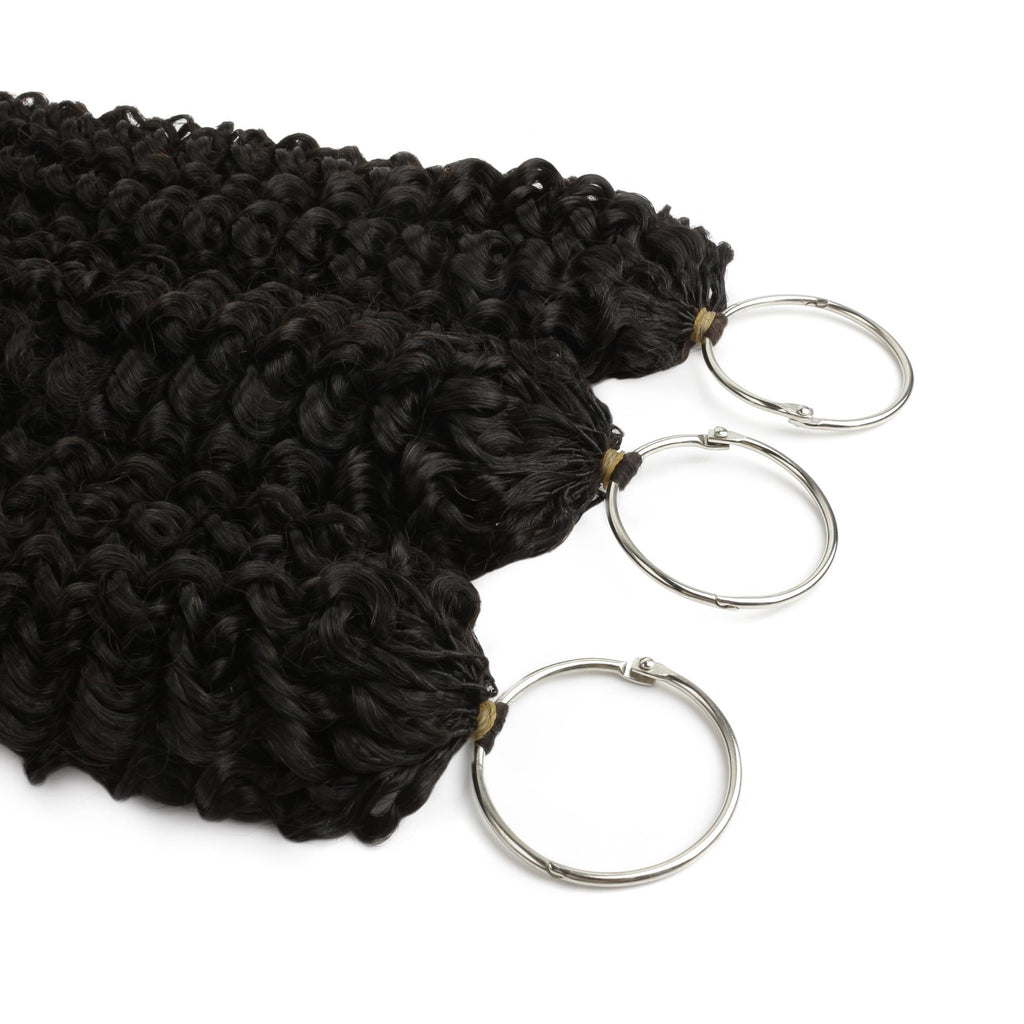 20" Kinky Curly Feather Crochet Human Hair - Private Label