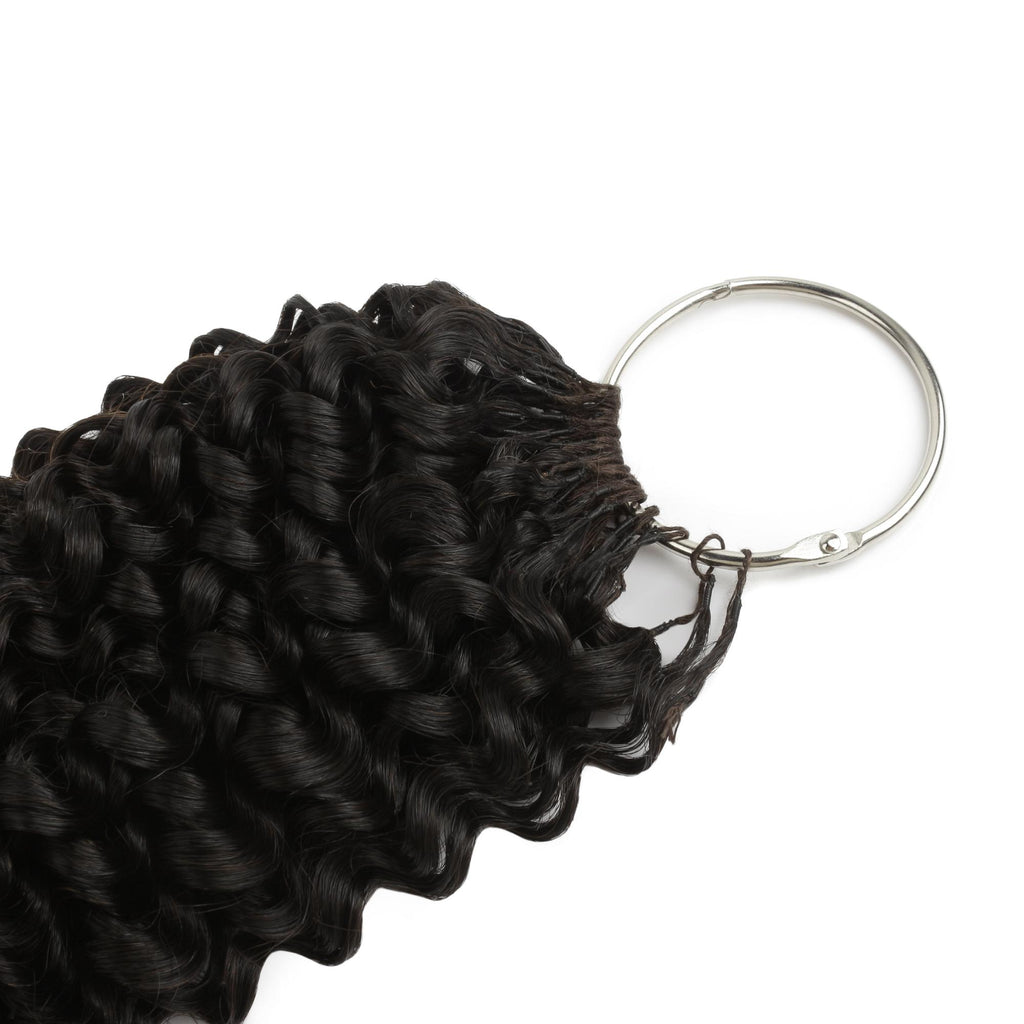 20" Kinky Curly Feather Crochet Human Hair - Private Label