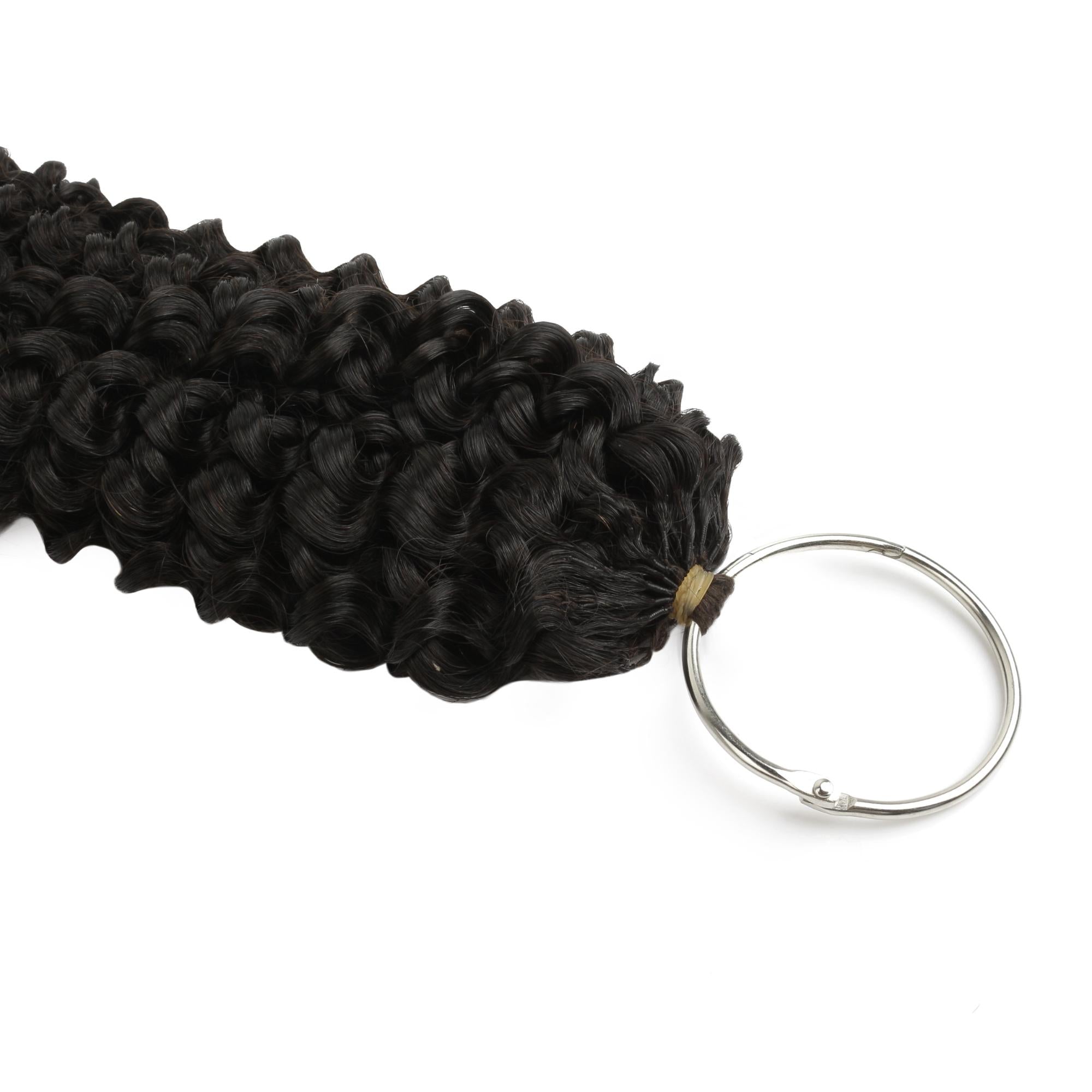 20" Kinky Curly Feather Crochet Human Hair - Private Label