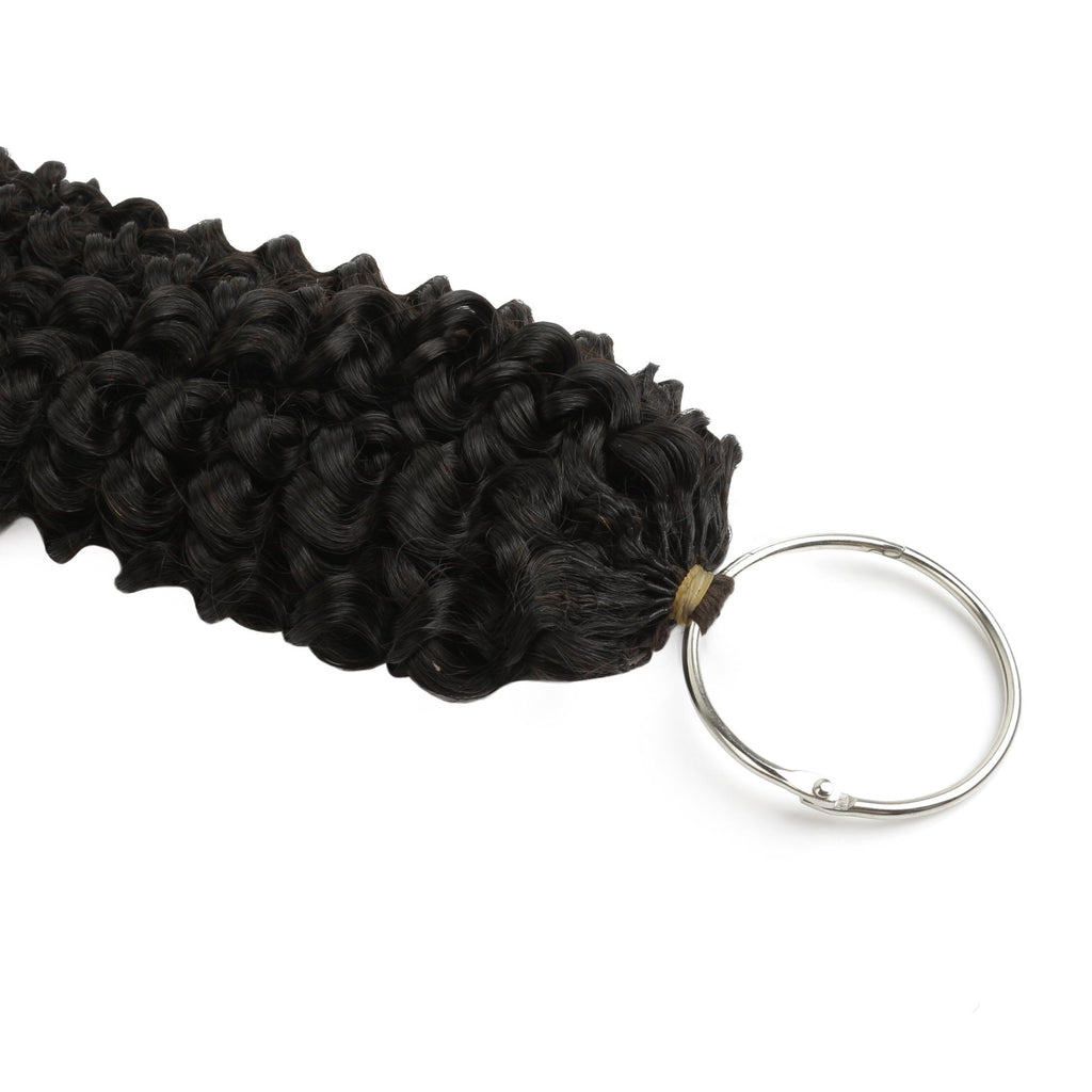20" Kinky Curly Feather Crochet Human Hair - Private Label