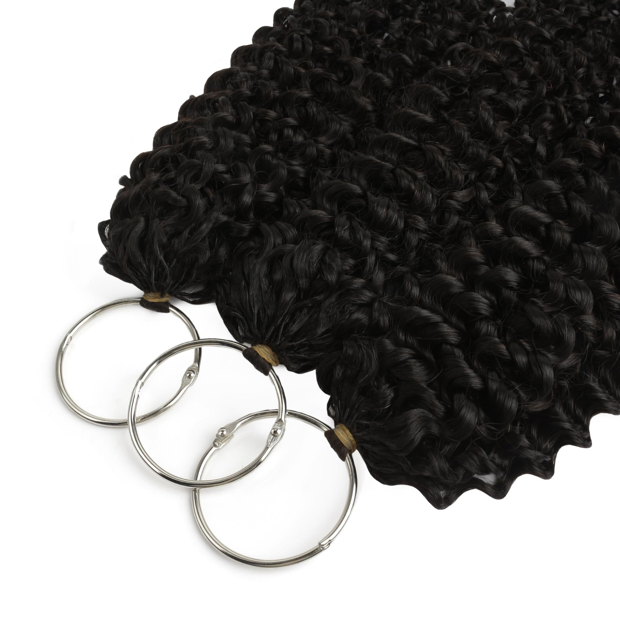 20" Kinky Curly Feather Crochet Human Hair - Private Label