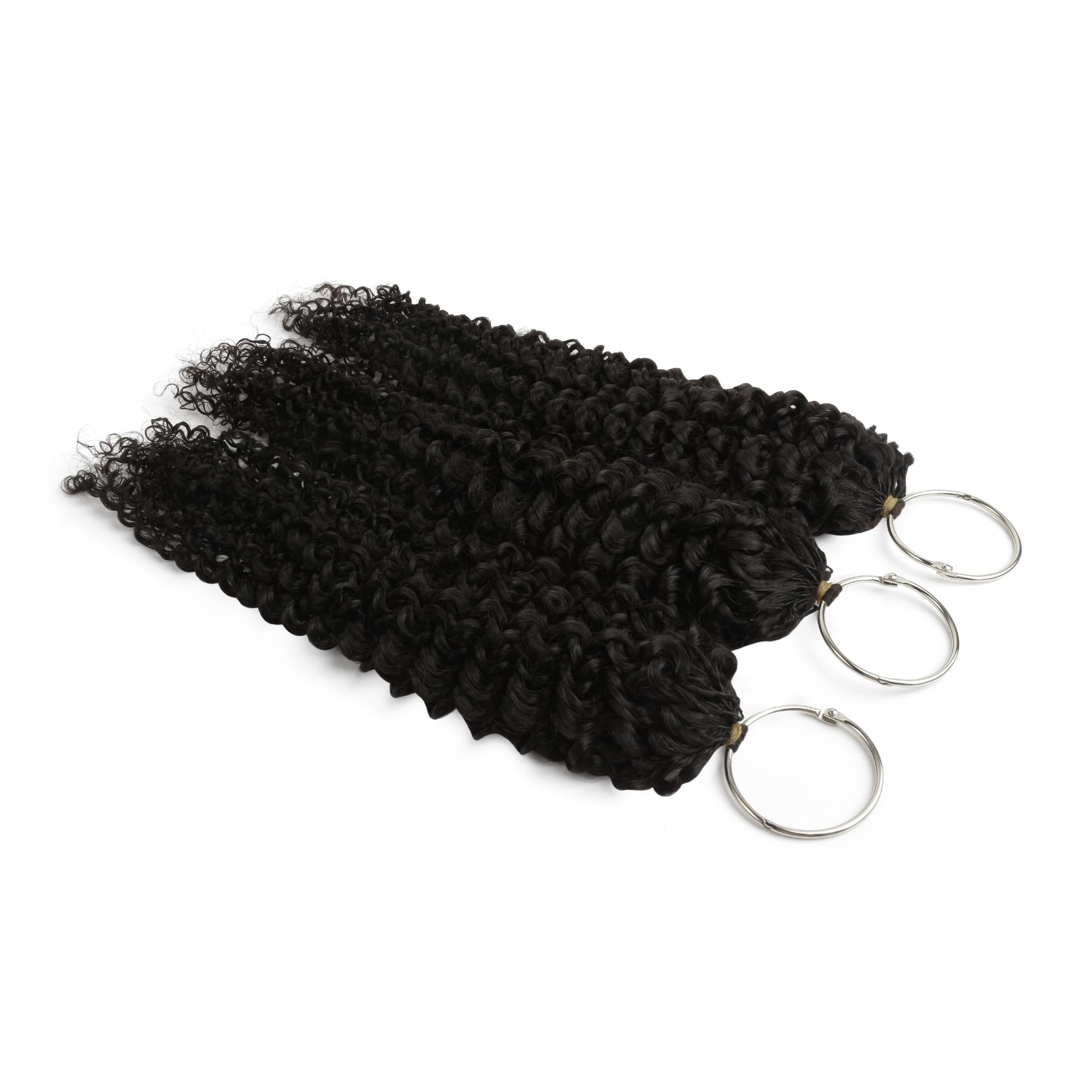 20" Kinky Curly Feather Crochet Human Hair - Private Label