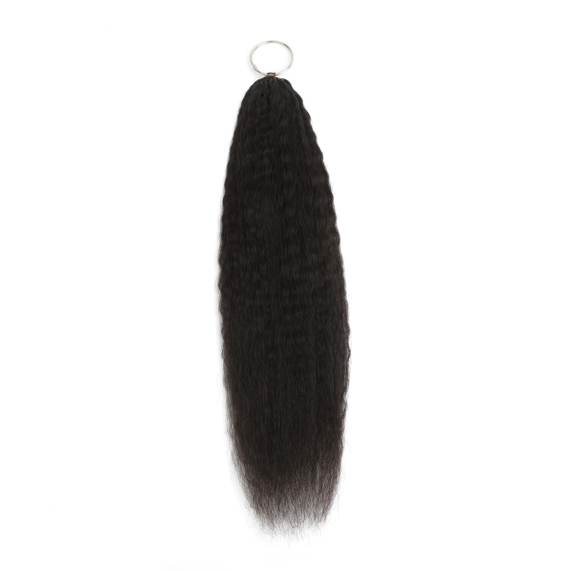 20" Kinky Straight Feather Crochet Human Hair - Private Label