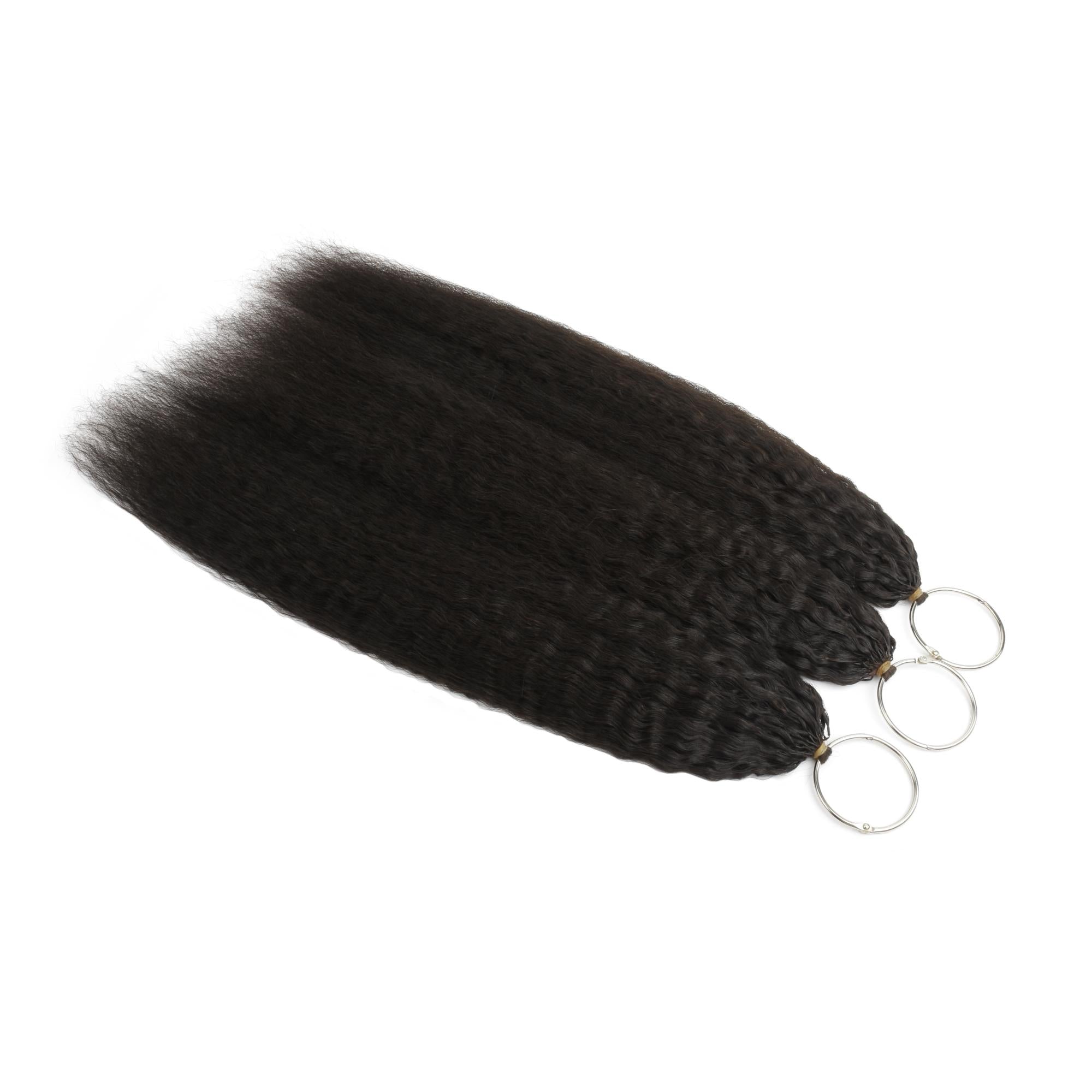 20" Kinky Straight Feather Crochet Human Hair - Private Label