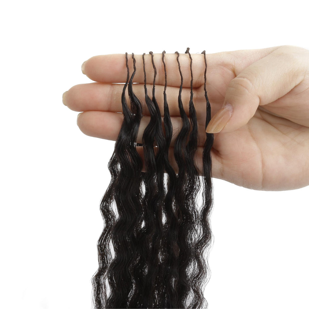 20" Kinky Straight Feather Crochet Human Hair - Private Label