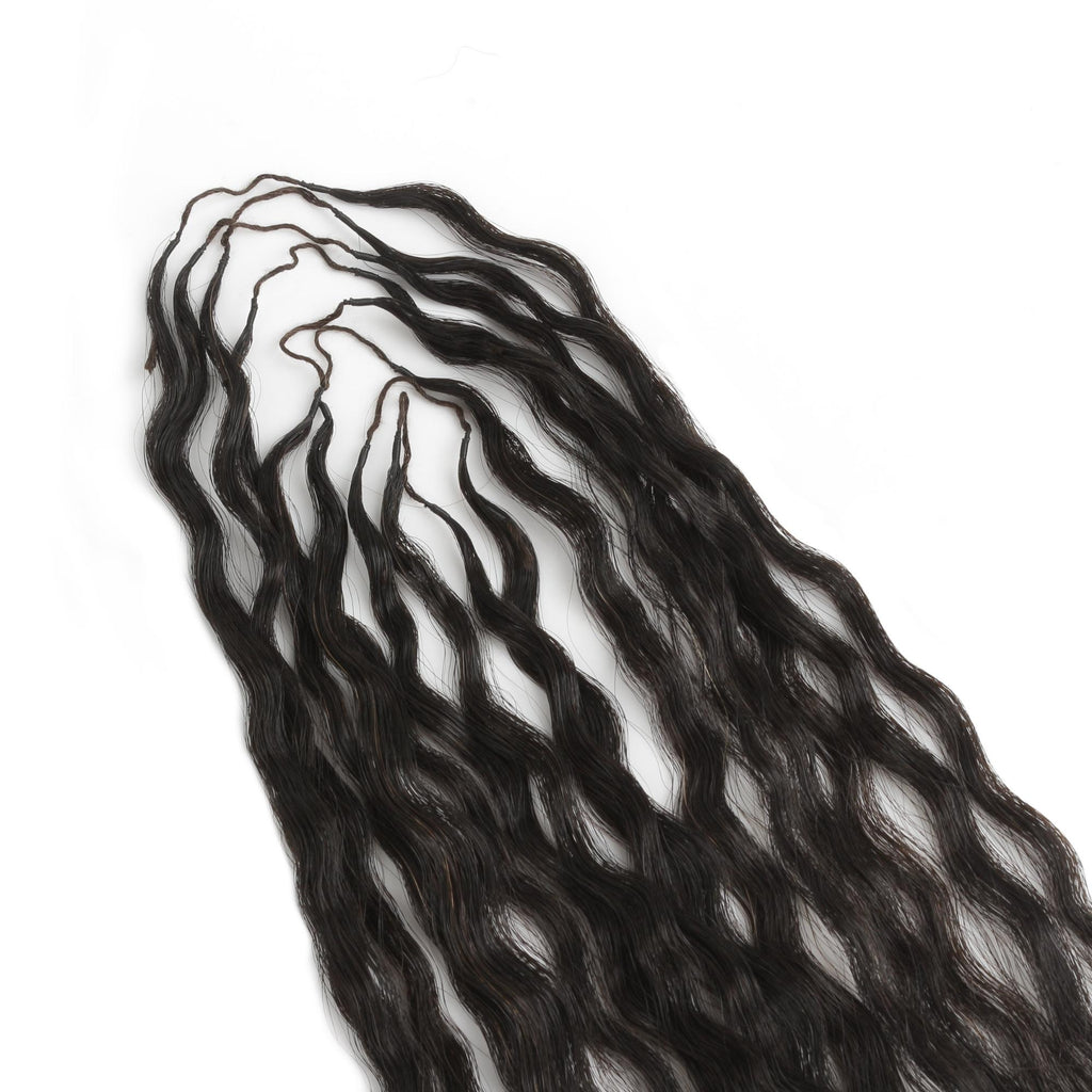 20" Kinky Straight Feather Crochet Human Hair - Private Label