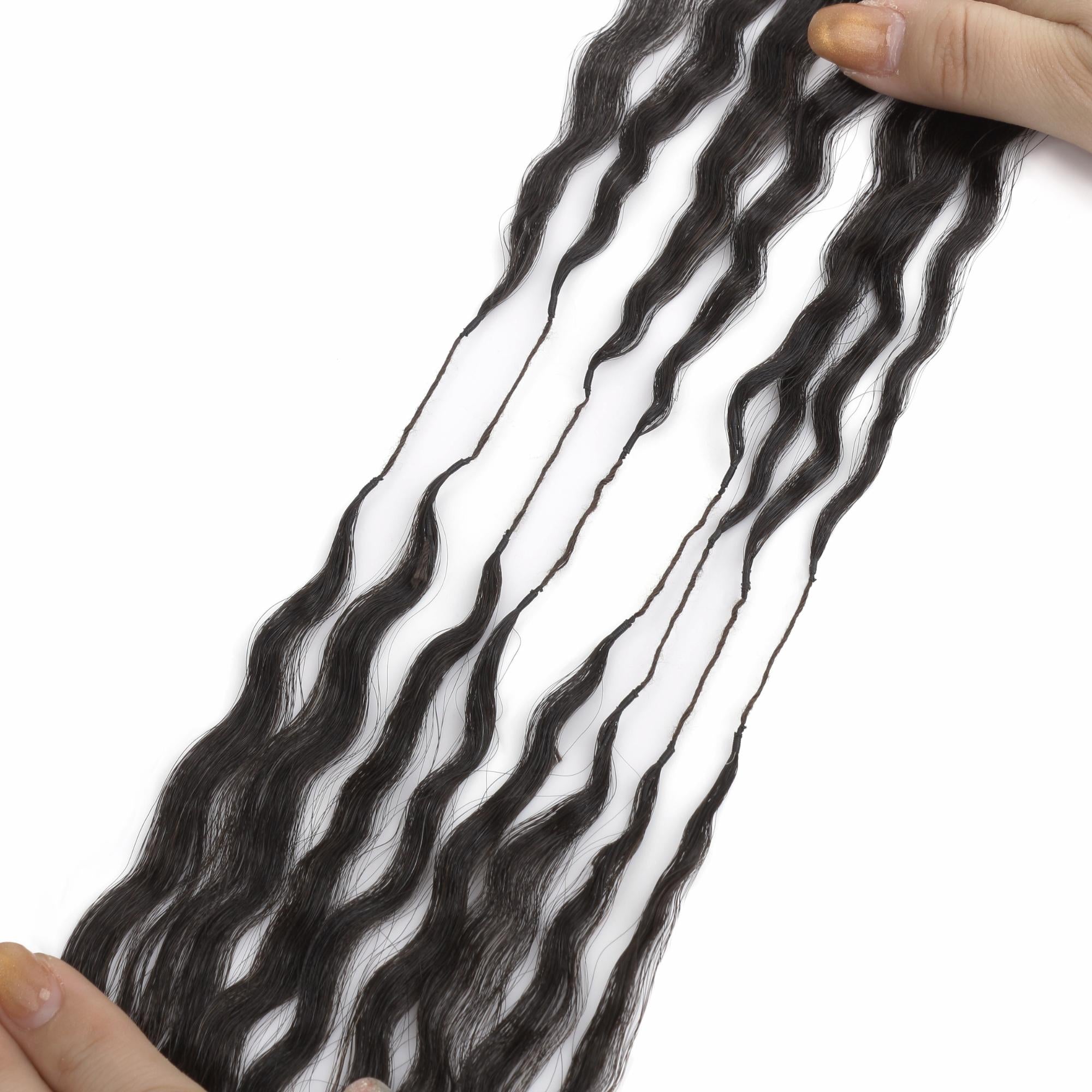 20" Kinky Straight Feather Crochet Human Hair - Private Label