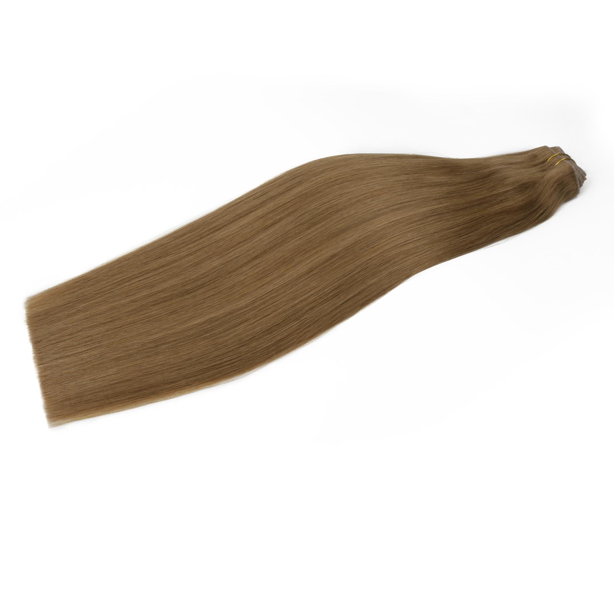 20" Medium Chestnut Brown Invisible Clip - ins (180g) - Private Label