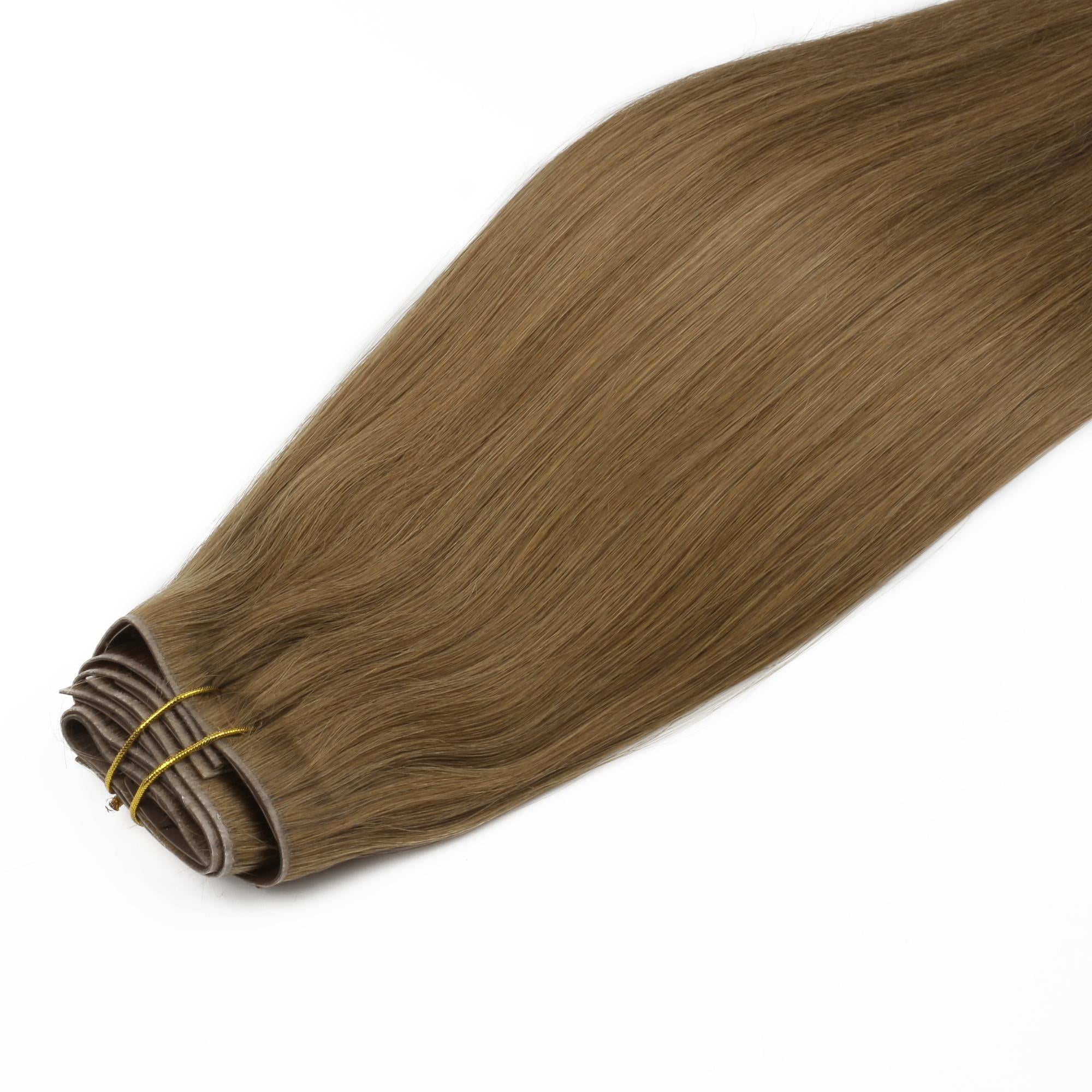20" Medium Chestnut Brown Invisible Clip - ins (180g) - Private Label