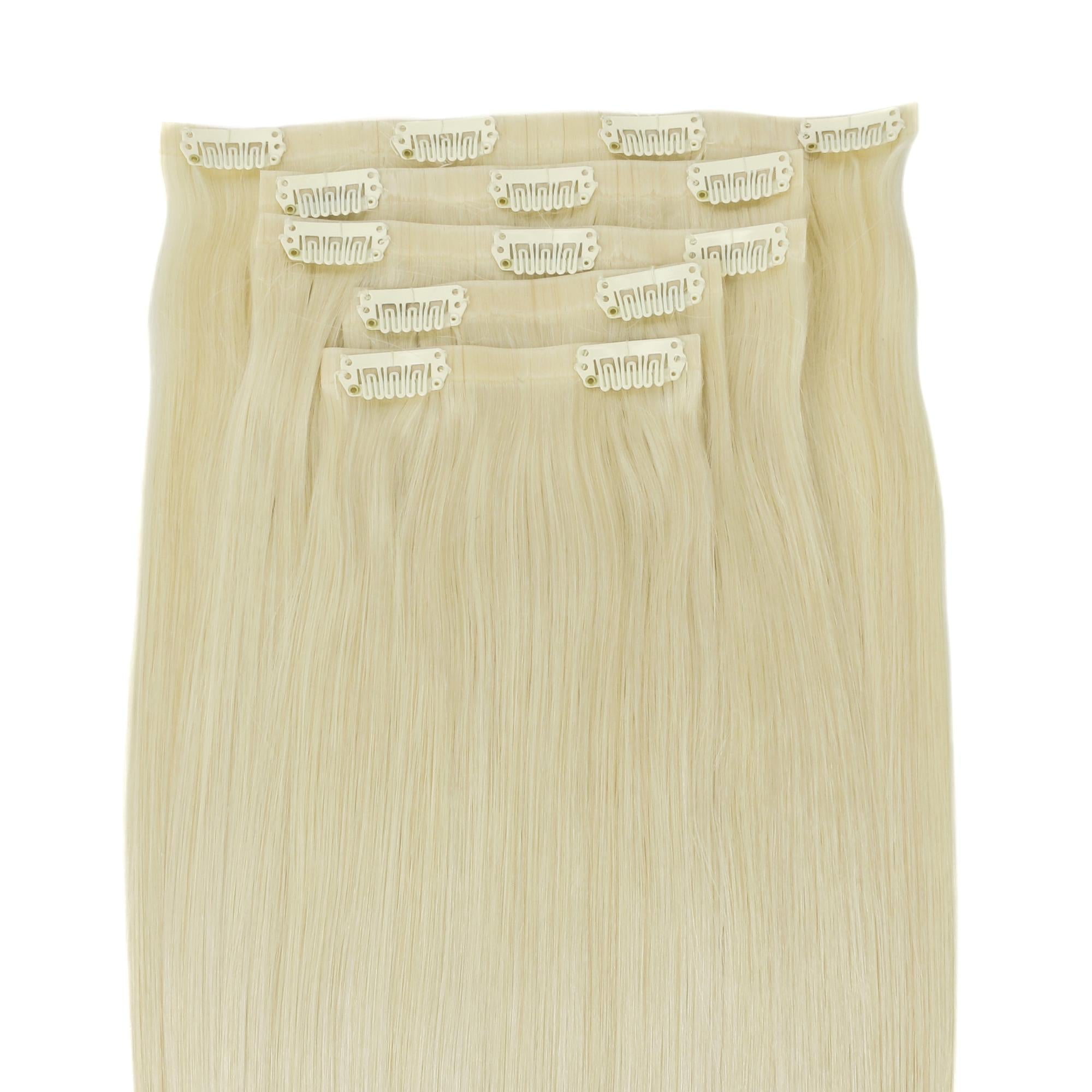 20" Platinum Blonde Invisible Clip - ins (180g) - Private Label