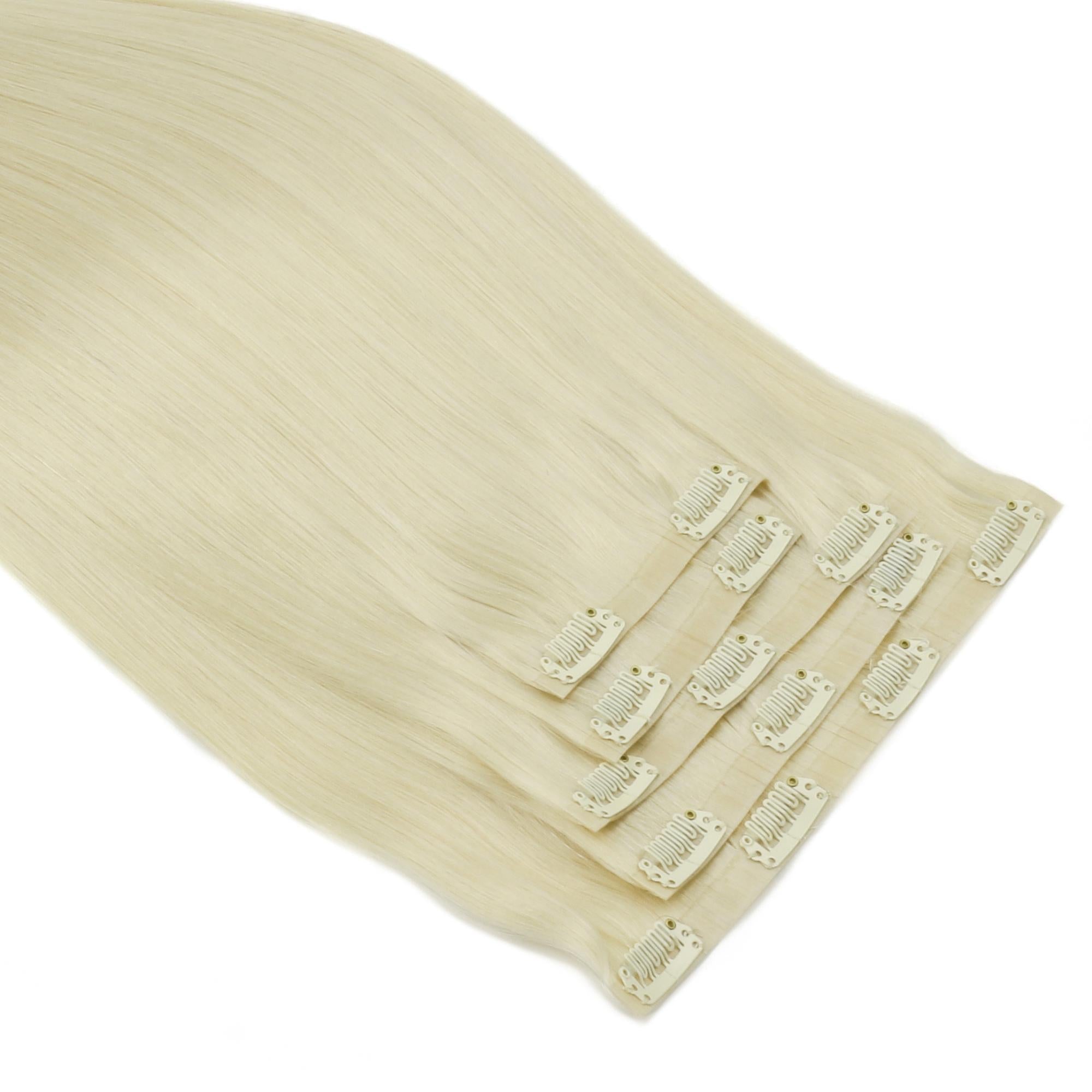 20" Platinum Blonde Invisible Clip - ins (180g) - Private Label