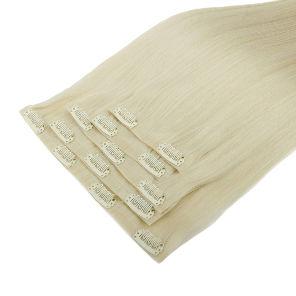 20" Platinum Blonde Invisible Clip - ins (180g) - Private Label