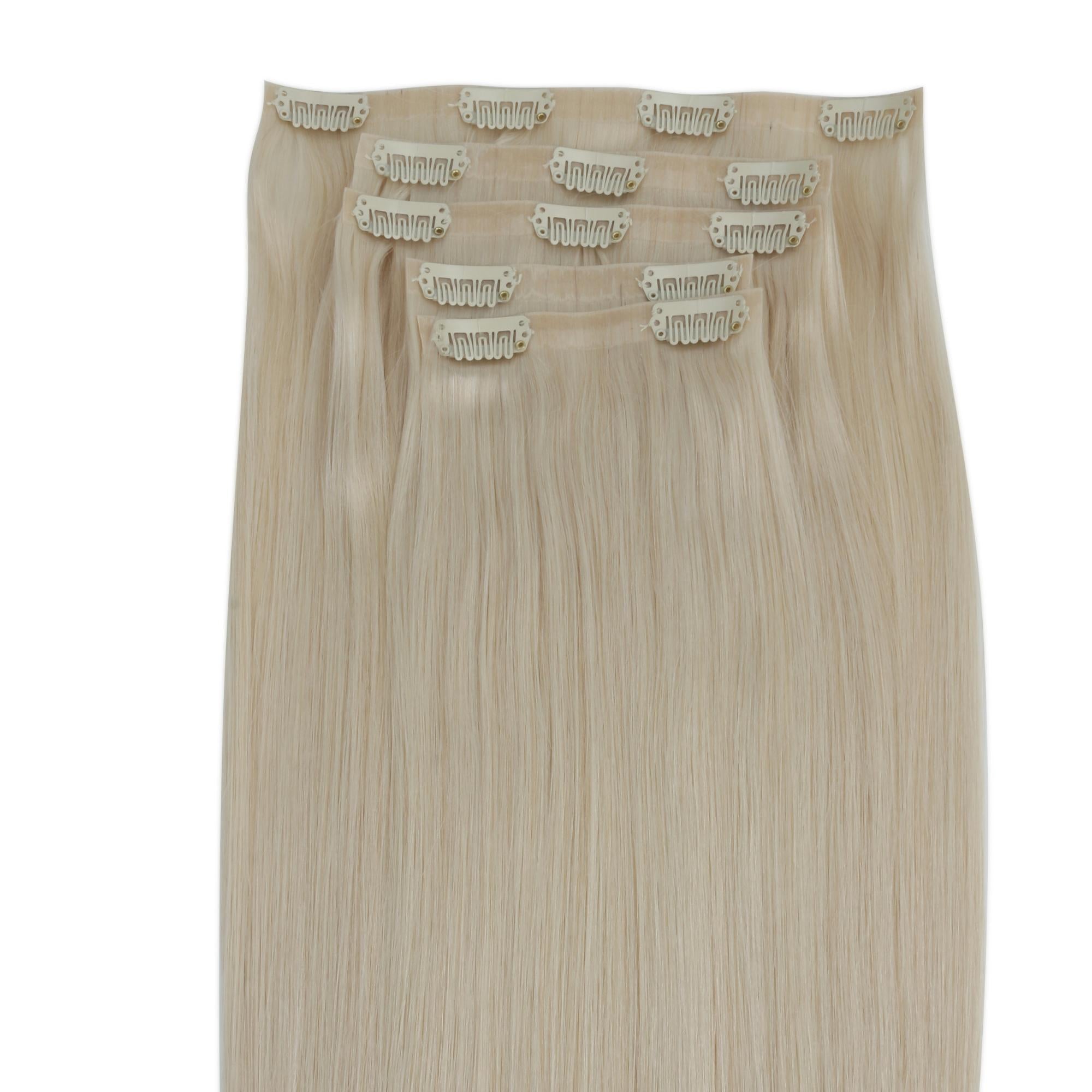20" Platinum Blonde Seamless Clip - ins (180g) - Private Label