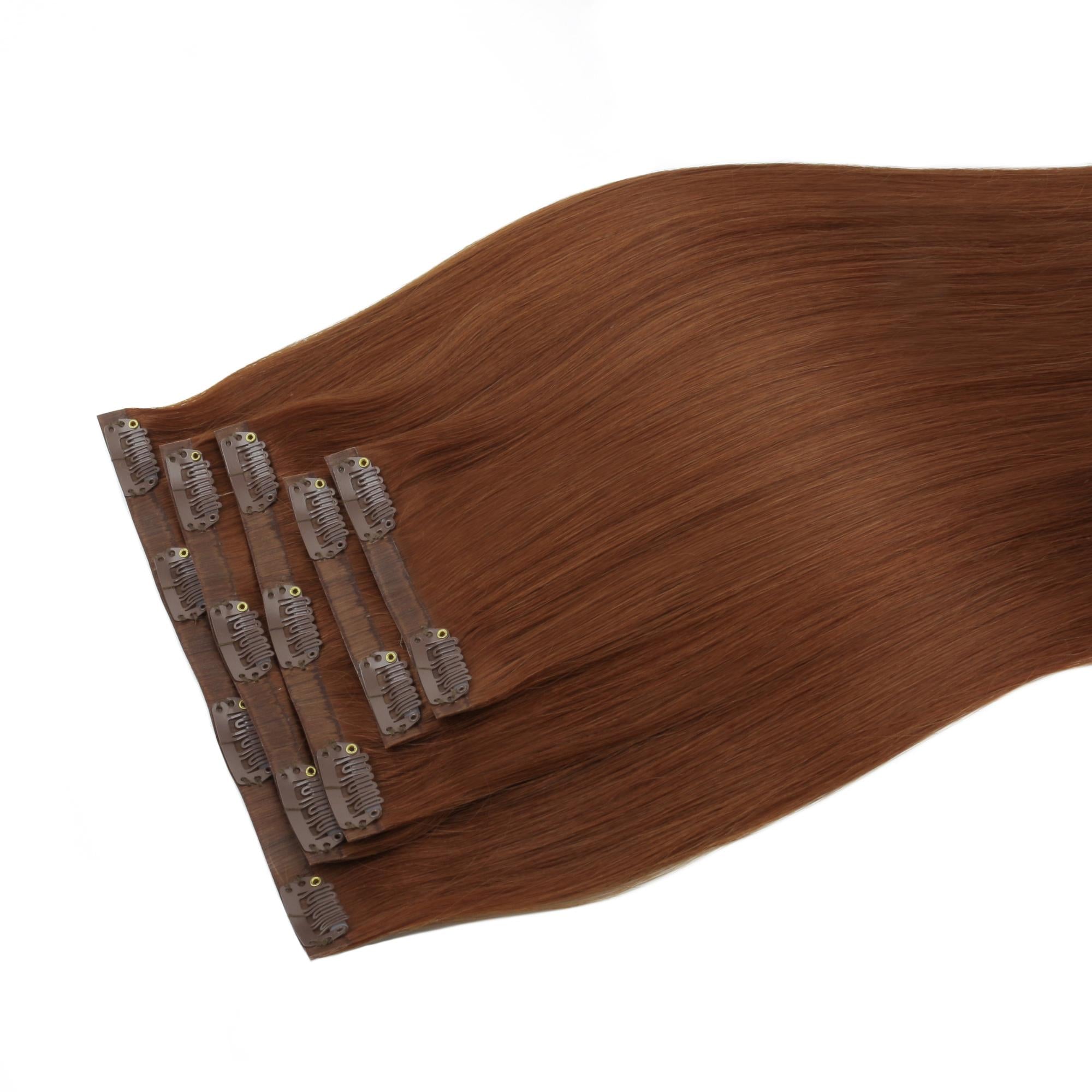 20" Rich Copper Auburn Invisible Clip - ins (180g) - Private Label