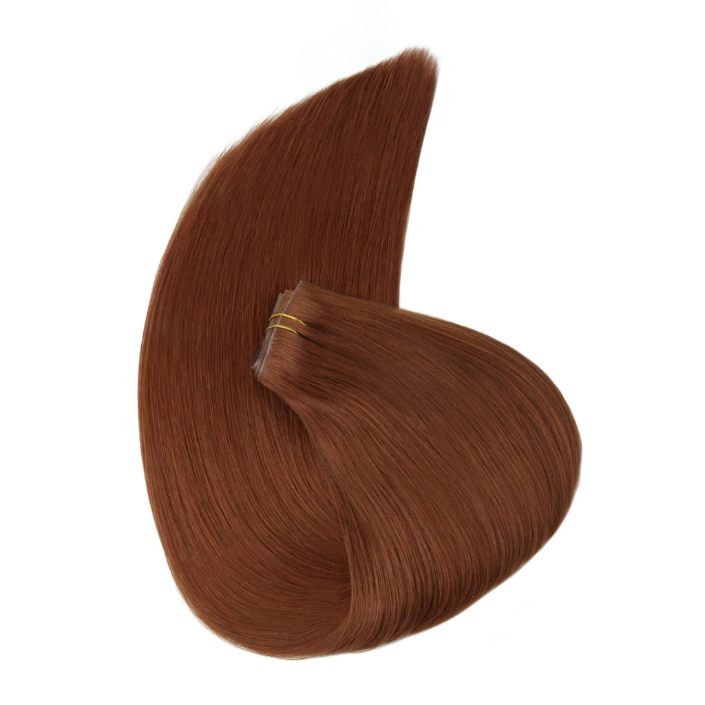 20" Rich Copper Auburn Invisible Clip - ins (180g) - Private Label