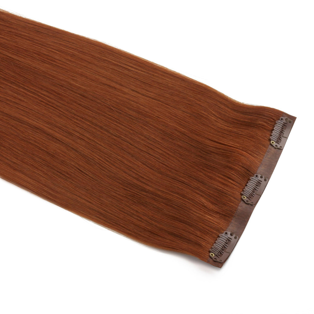 20" Rich Copper Auburn Seamless Clip - ins (180g) - Private Label