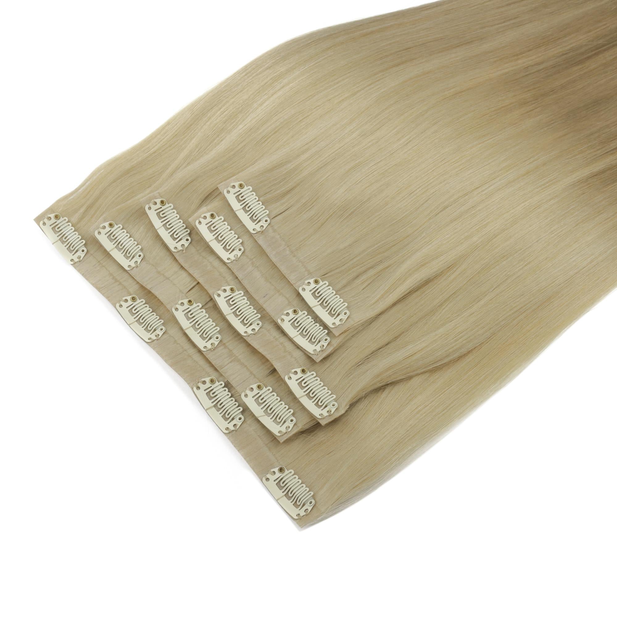 20" Warm Honey Blonde Invisible Clip - ins (180g) - Private Label