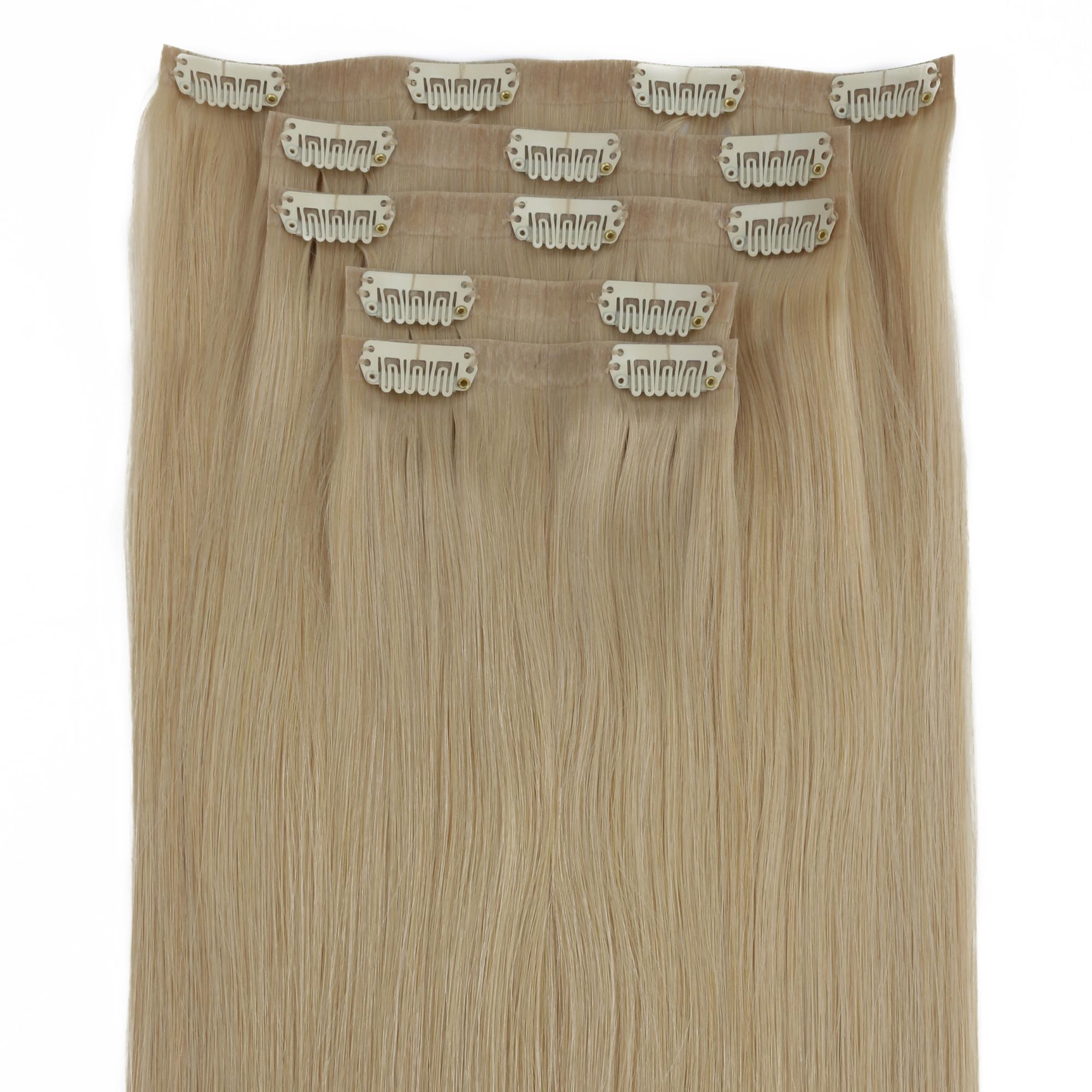 20" Warm Honey Blonde Seamless Clip - ins (180g) - Private Label