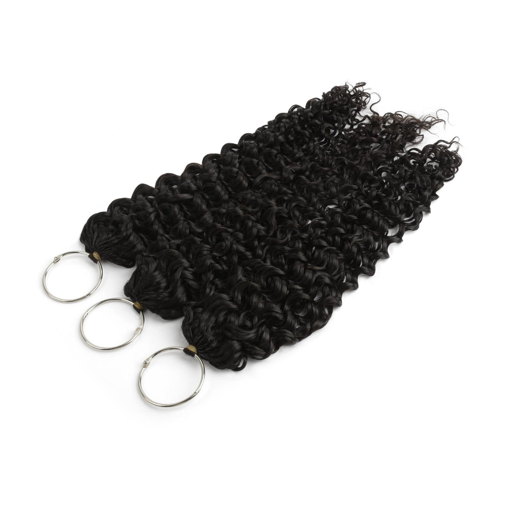 20" Water Wave Feather Crochet Human Hair - Private Label