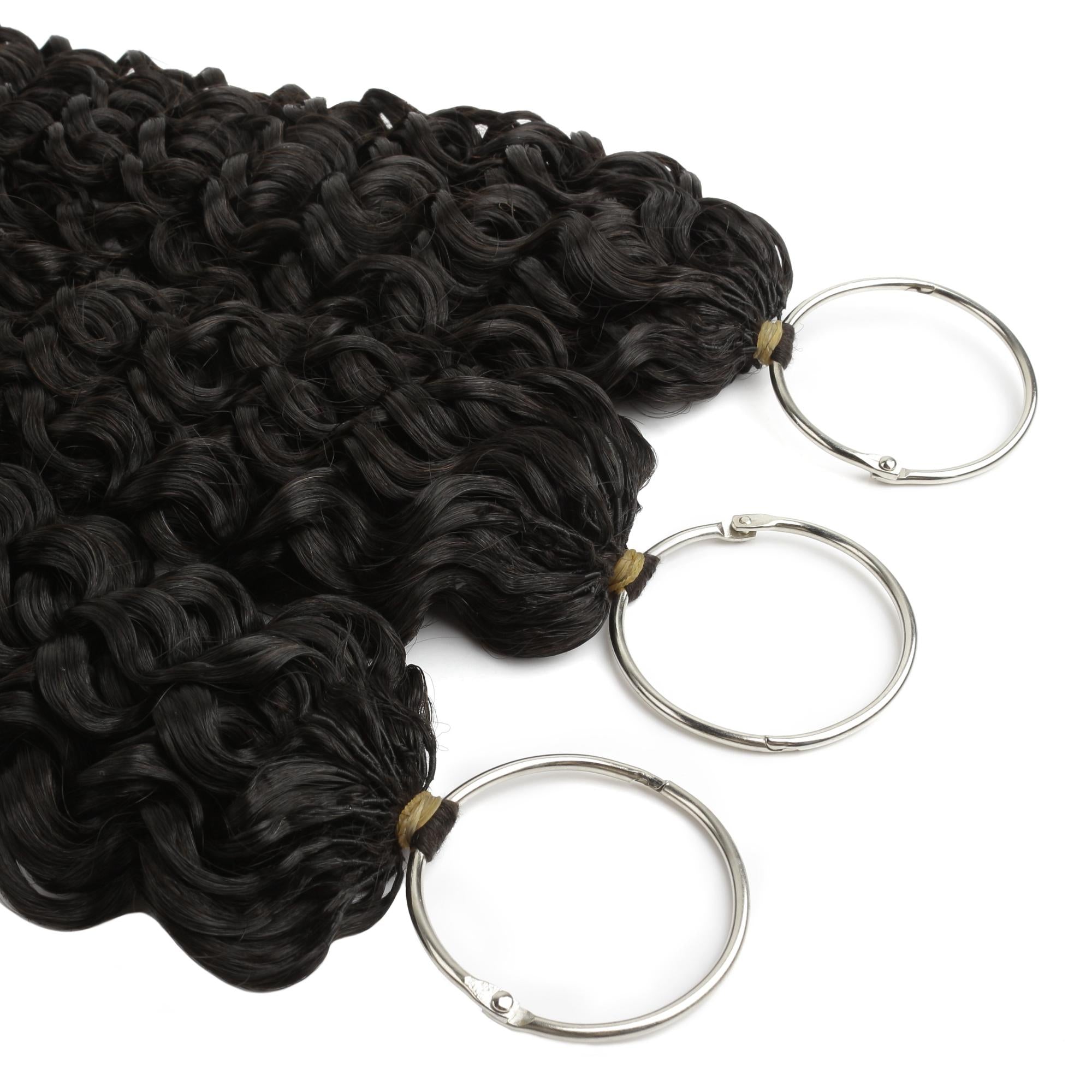20" Water Wave Feather Crochet Human Hair - Private Label