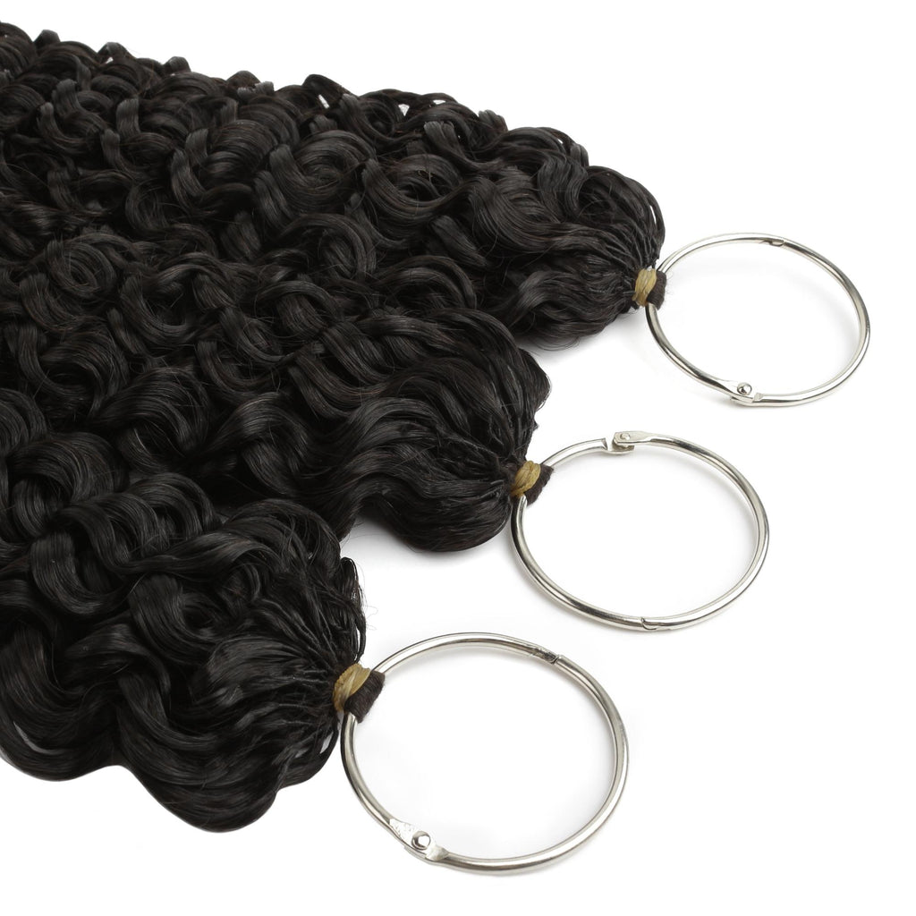 20" Water Wave Feather Crochet Human Hair - Private Label