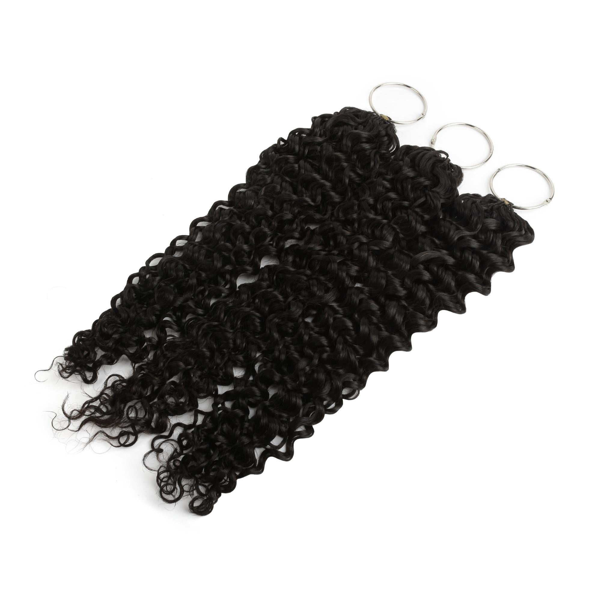 20" Water Wave Feather Crochet Human Hair - Private Label