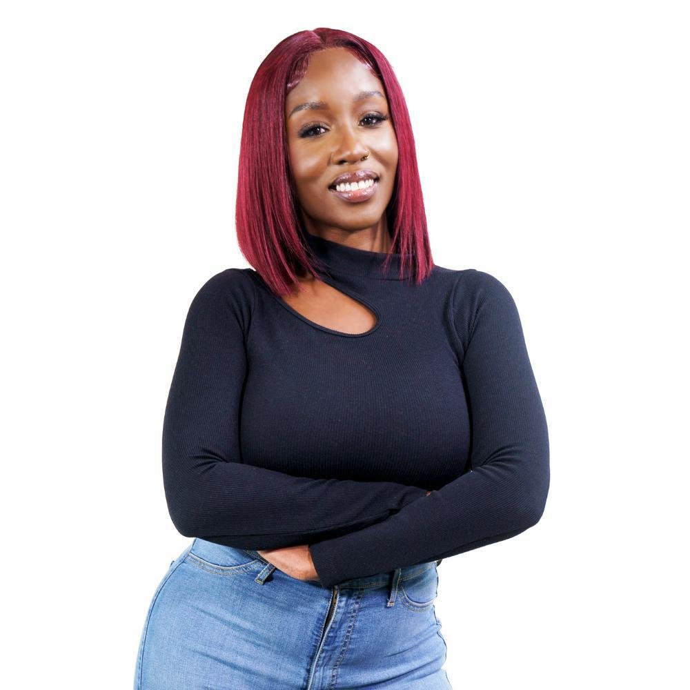 Cherry 13x4 Transparent Lace Front 100% Human Hair Bob Wig - Private Label