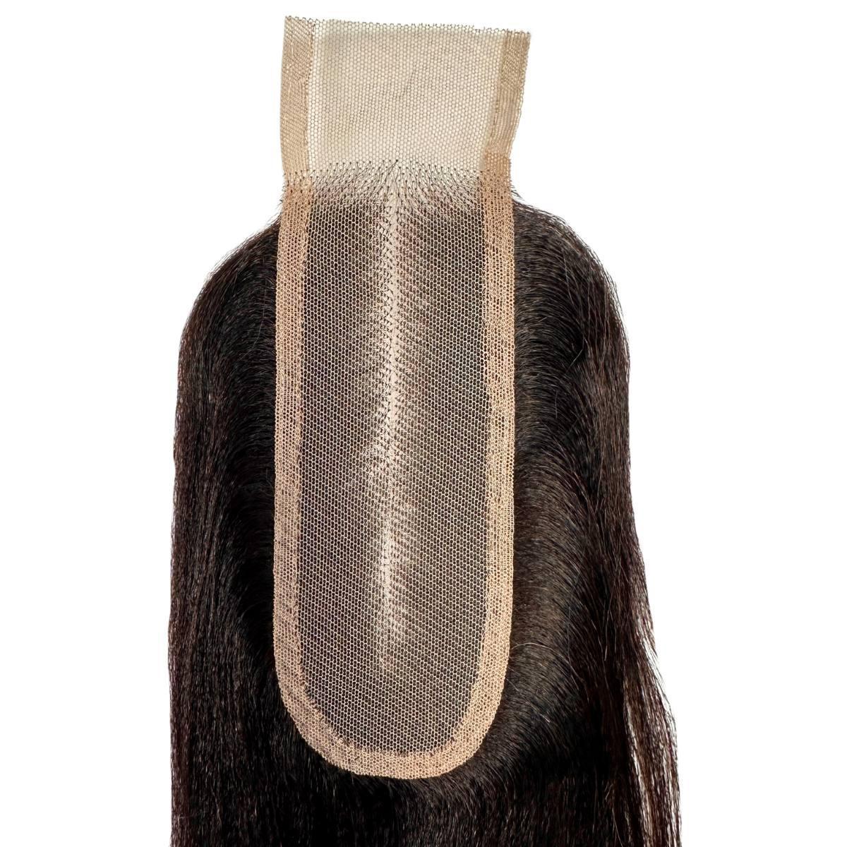 Yaki Straight 2x6 Transparent Lace Human Hair Closure - Private Label