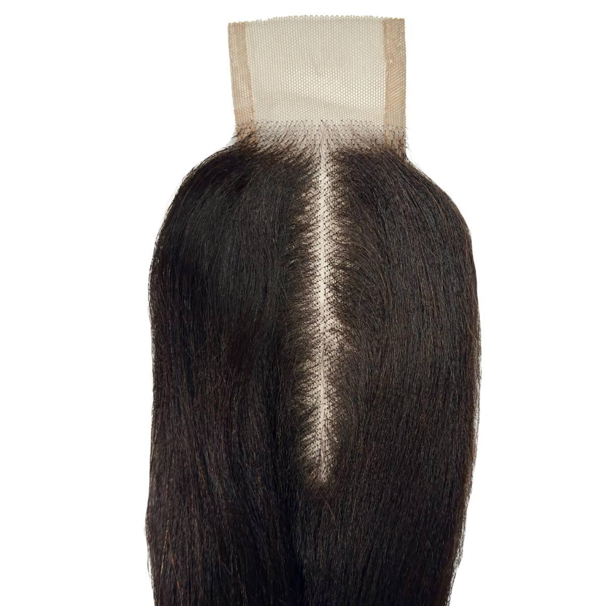 Yaki Straight 2x6 Transparent Lace Human Hair Closure - Private Label